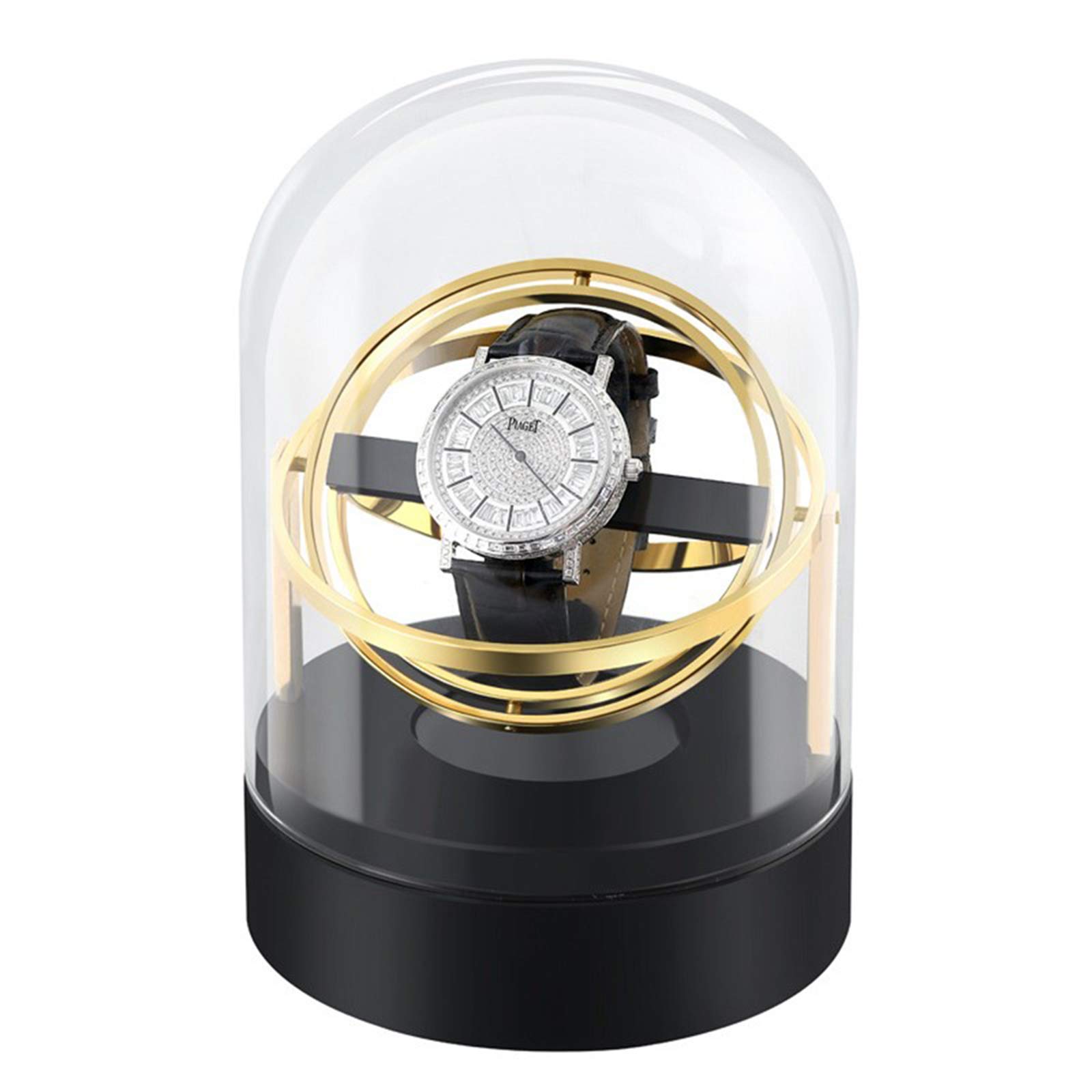 Automatic Watch Winder - Single Watch Winder Case with Quiet Motor, Battery or AC Powered, Dust-Proof Storage Box | Perfect for Watch Collectors & Luxury Timepiece Maintenance at Home or Office