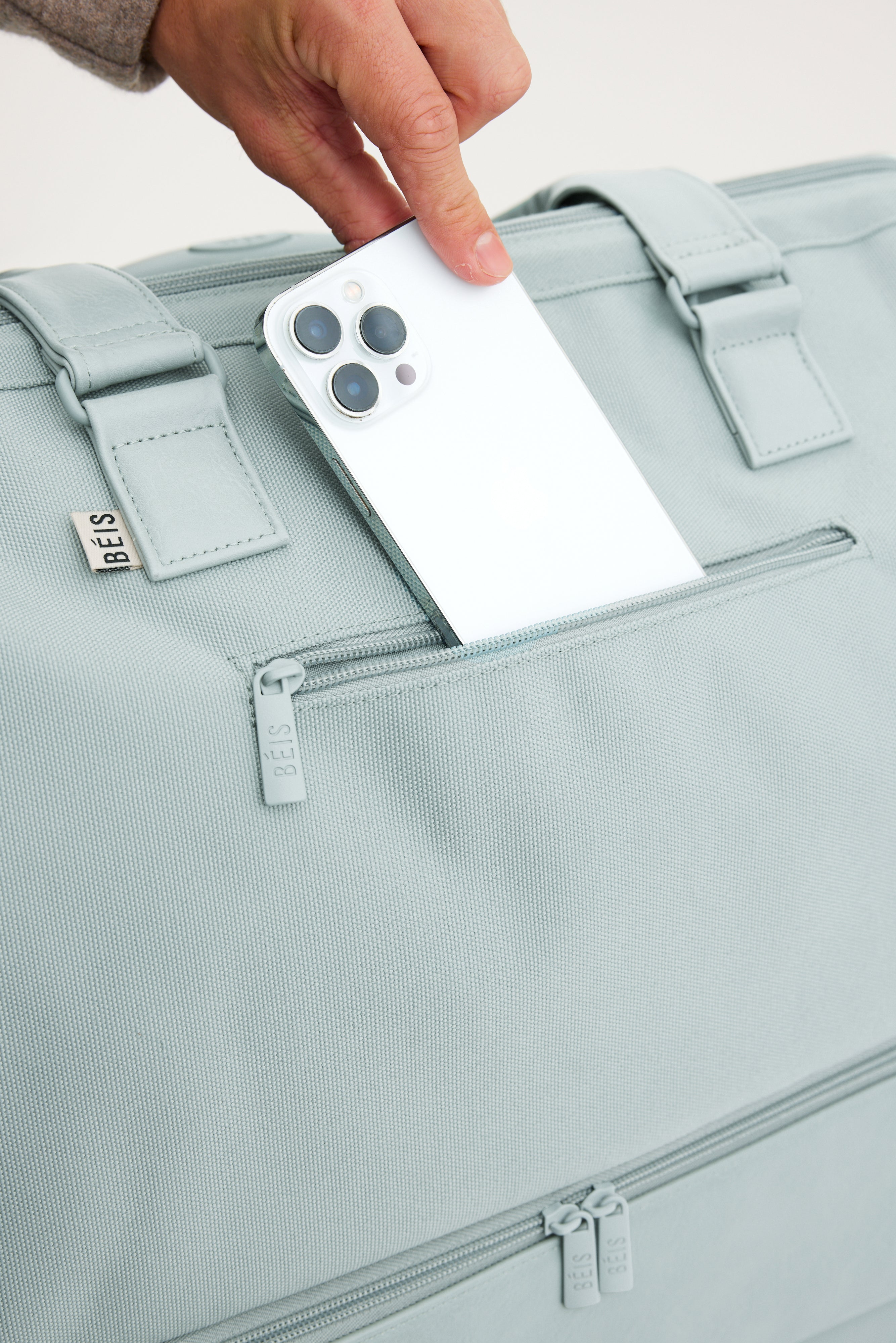 The Weekender Duffle Bag in Slate - Perfect for Travel, Gym & Weekend Getaways | Water-Resistant & Spacious Carry-On Luggage