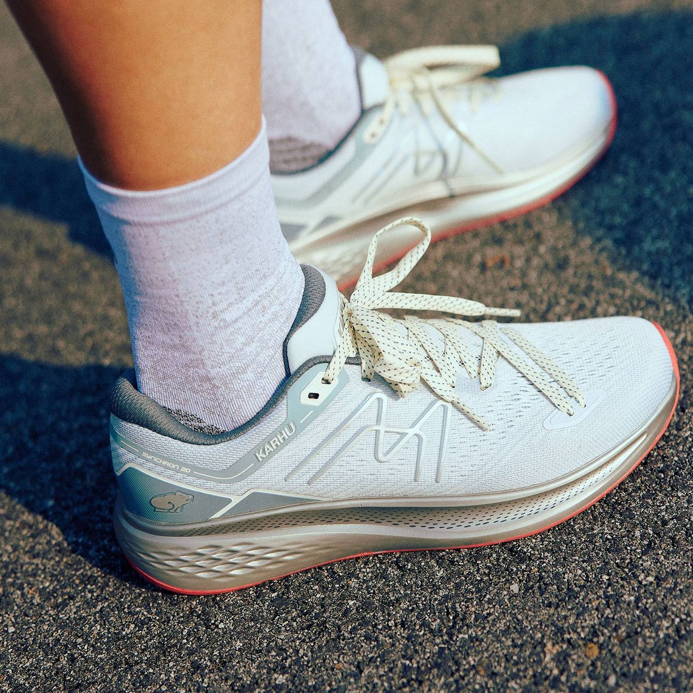 Women's Synchron 2.0 Running Shoes - Skywriting/Cayenne Color - Lightweight & Cushioned for Jogging, Gym Workouts & Daily Wear