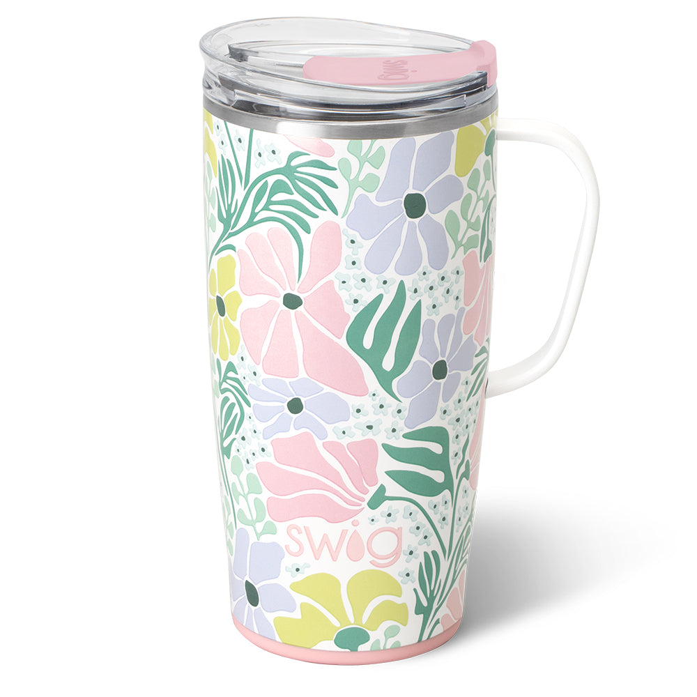 22oz Insulated Travel Mug for Coffee & Tea - Leak-Proof Stainless Steel Tumbler with Lid, Perfect for Garden Parties, Camping, Commuting & Outdoor Activities