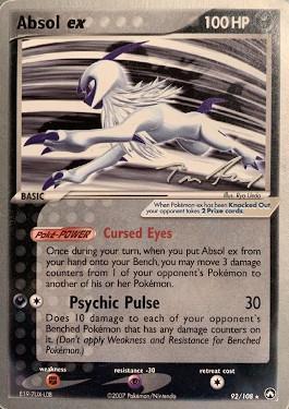 Absol ex (92/108) Pokemon Card - Legendary Ascent Tom Roos - 2007 World Championships | Rare Collectible for TCG Players & Pokemon Fans