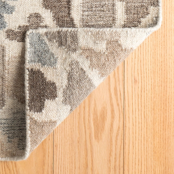 Dash & Albert Rufus Stone Kilim Natural Handwoven Wool Rug - Stylish & Durable Area Rug for Living Room, Bedroom, or Office Decor