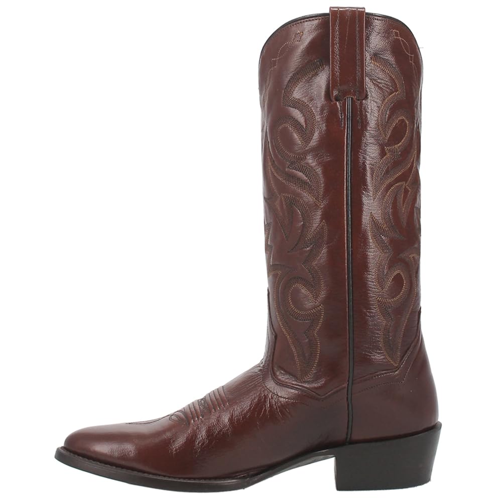 Dan Post Men's Milwaukee Round Toe Casual Boots - Mid Calf Work Boots, Brown Leather, Size 9 EW - Perfect for Outdoor Work, Hiking & Casual Wear
