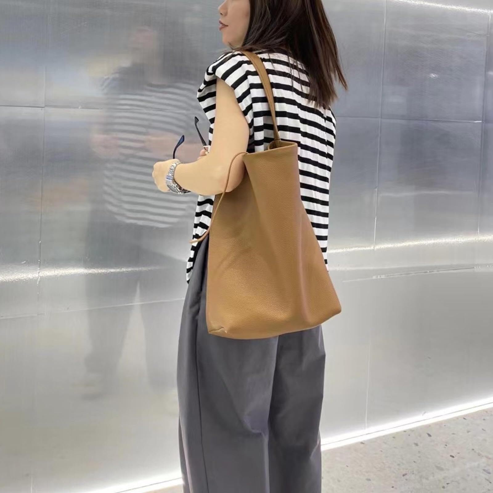 Niupitot Women's Large Capacity One Shoulder Shopping Bag - Stylish Underarm Purse for Work, Travel & Daily Use