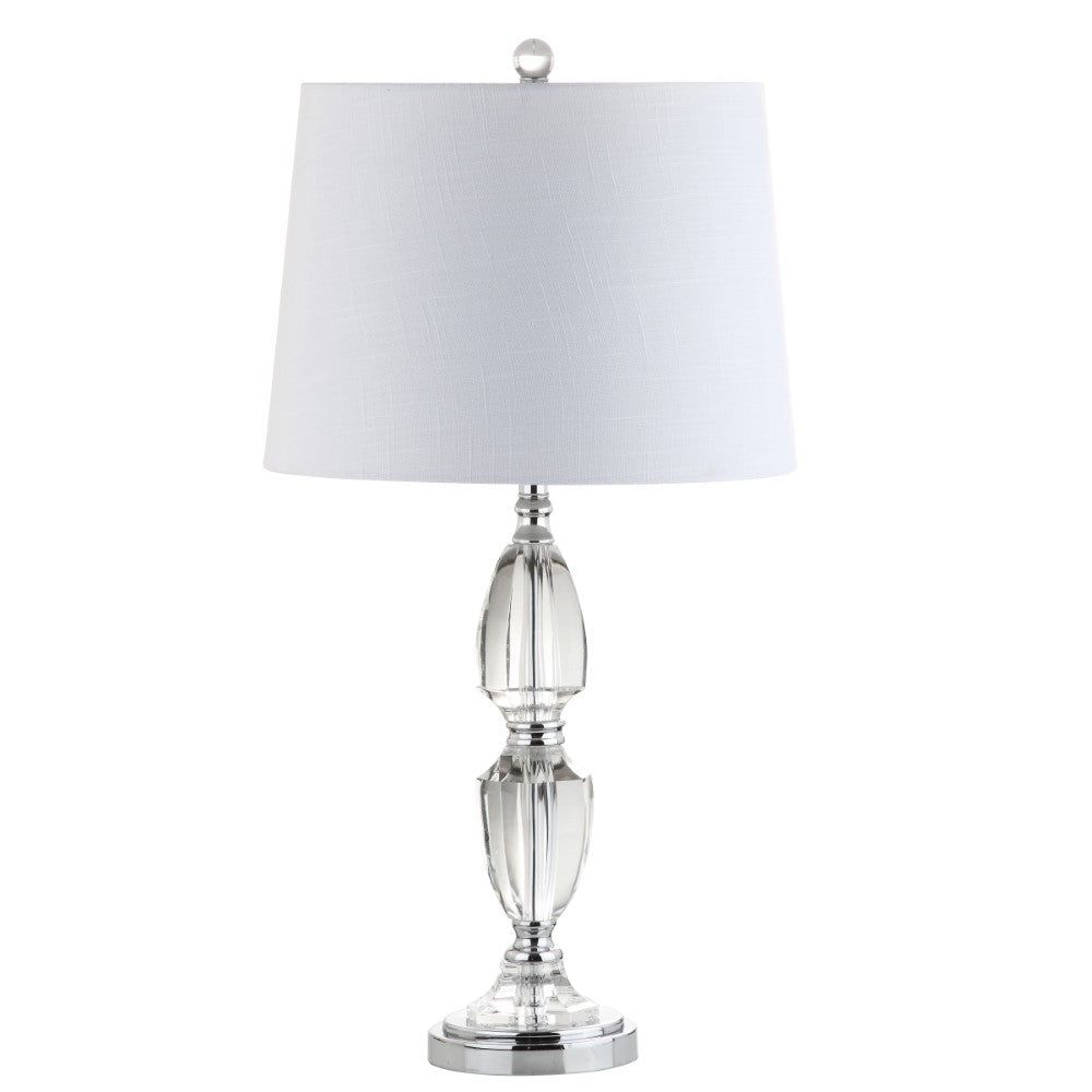 Graham 27 Crystal LED Table Lamp - Modern Elegant Nightstand Light for Bedroom, Living Room, and Office Decor