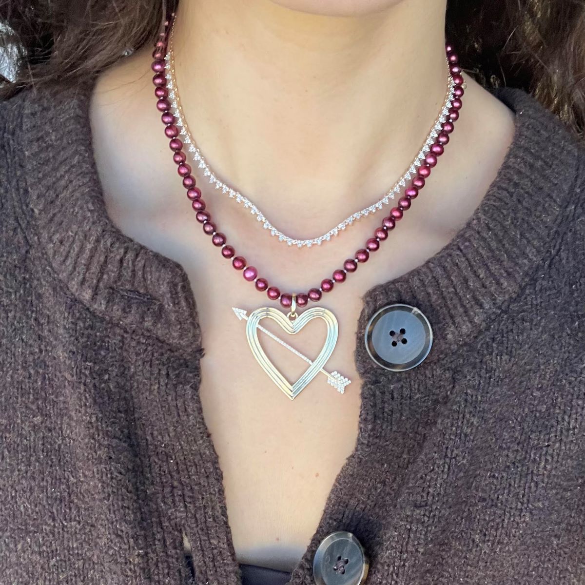 Chunky Red Seed Pearl Necklace for Women - Elegant Statement Jewelry for Parties, Weddings & Special Occasions