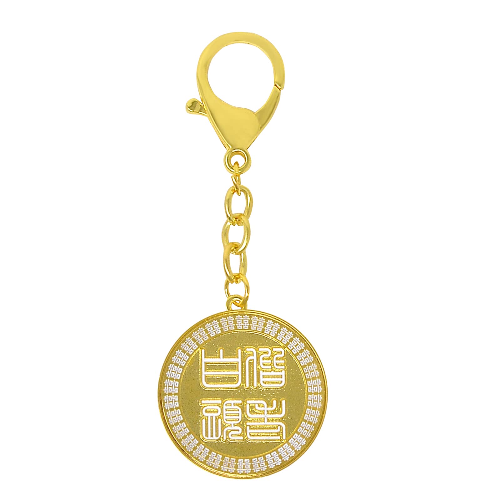 Feng Shui Rooster Peach Blossom Amulet Keychain - Chinese Zodiac Lucky Charm for Love & Relationships - Perfect for Attracting Romance, Gifts & Personal Protection