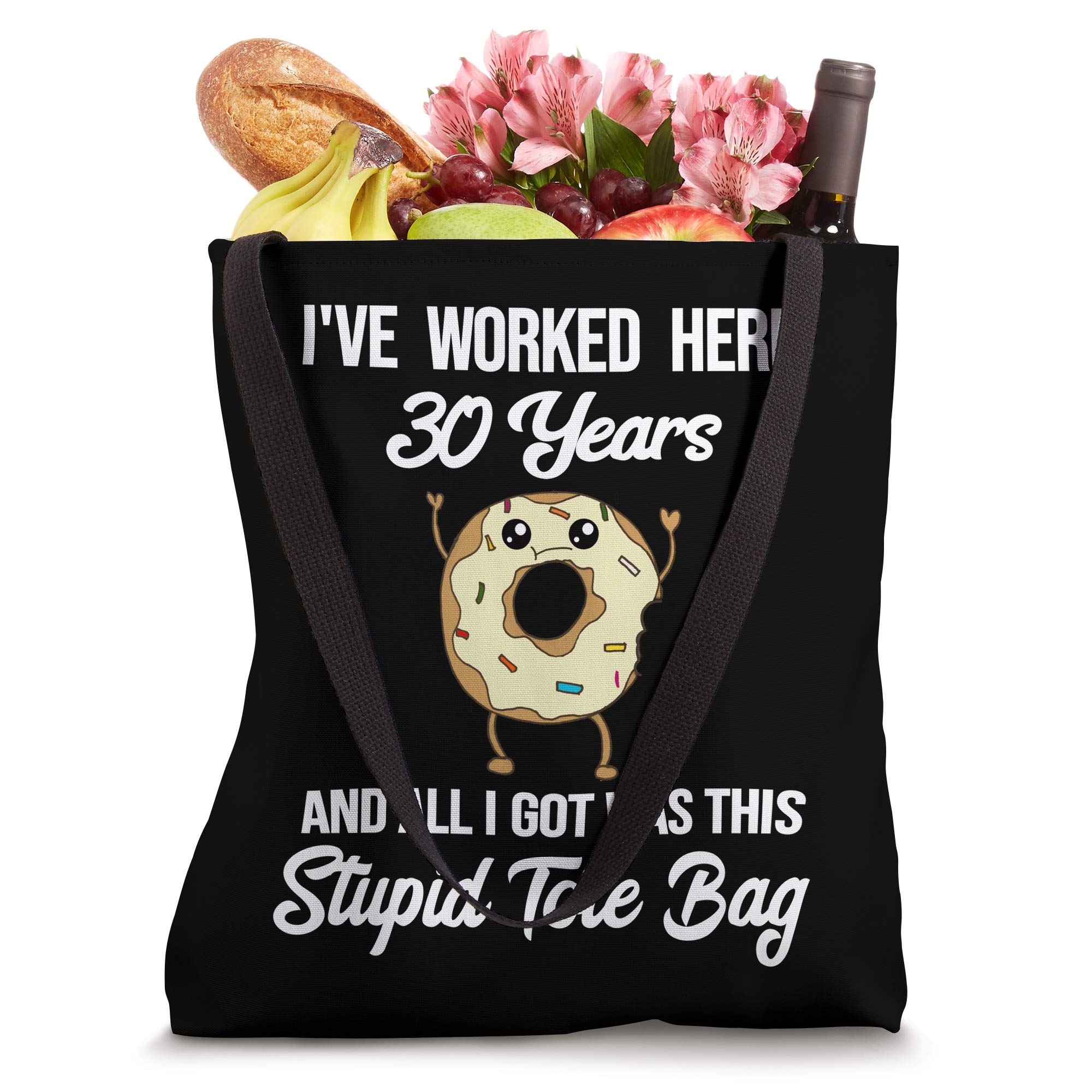 30 Year Work Anniversary Tote Bag - Funny Employee Appreciation Gift for Office