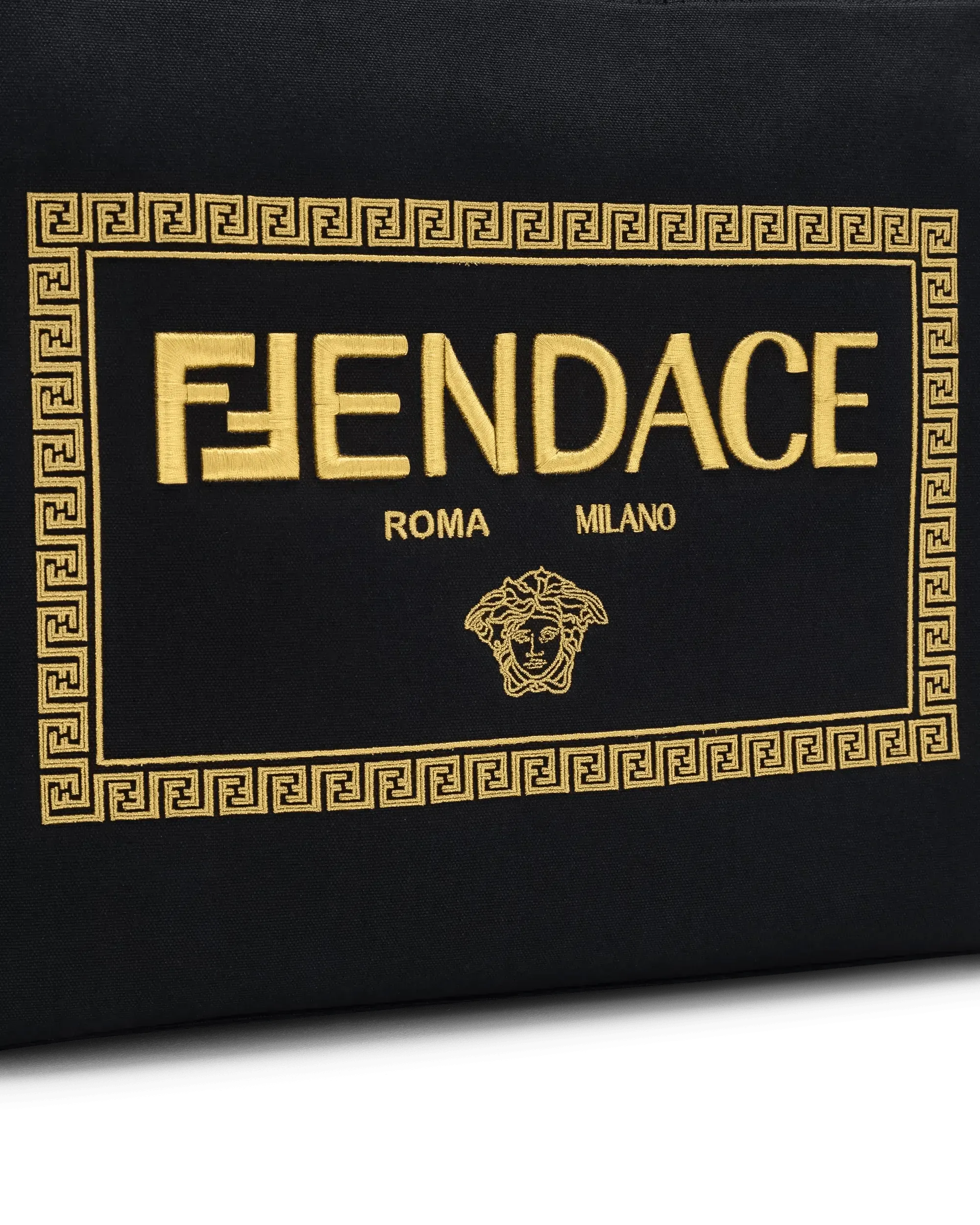 Fendi X Versace FENDACE Designer Shopping Tote Bag - Luxury Crossbody Handbag for Women, Perfect for Work, Travel & Everyday Use