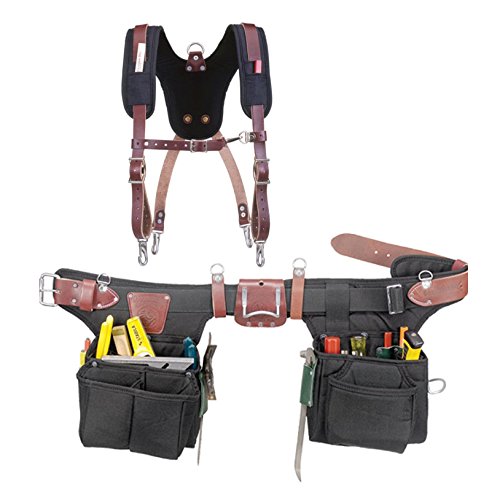 Occidental Leather 9540 Adjustable Finisher Tool Belt Set with 5055 Stronghold Suspension System (2-Piece) - Durable Construction Work Belt for Carpenters, Electricians & Contractors - Perfect for Framing, Remodeling & Professional Job Sites