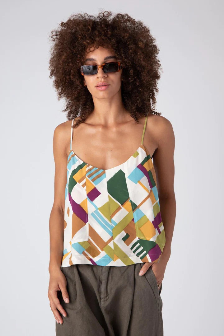 Delaney Cami Top for Women - Soft Stretchy Multi-Way Adjustable Straps - Perfect for Layering, Casual Wear & Summer Outfits