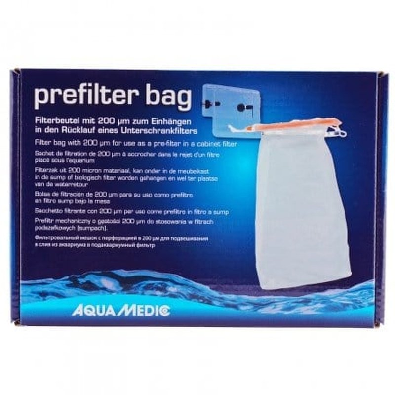 Aqua Medic Prefilter Bag with Acrylic Holder - Fine Mesh Filter Media for Aquarium, Pond & Water Filtration Systems - Perfect for Fish Tanks, Koi Ponds & Hydroponics