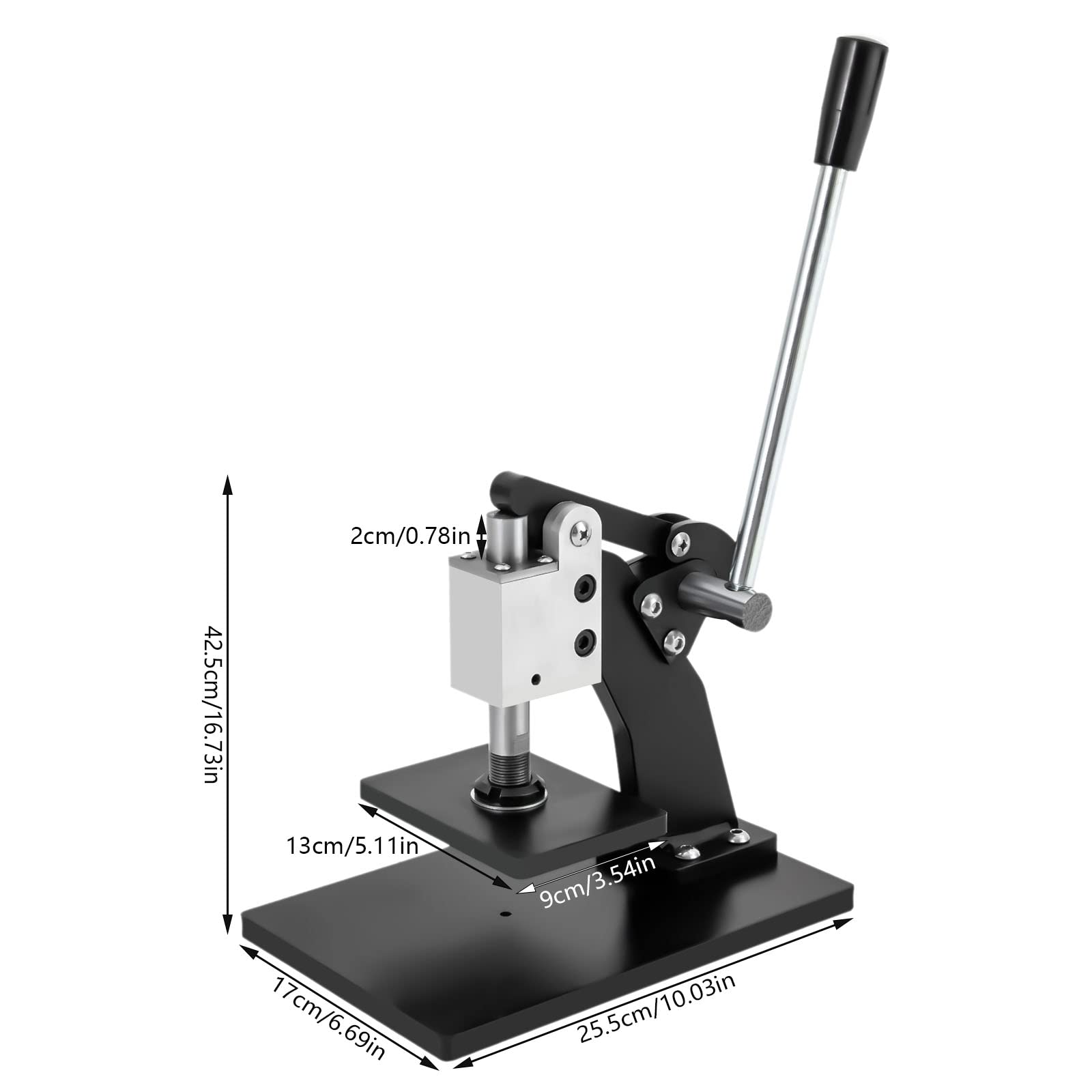 Professional Manual Leather Mold Knife Hot Stamping Press Machine - DIY Leather Stamping Die Cutter for Leather, Fabric, Silicone, Rubber, Book & Paper - Perfect for Leather Crafting, Bookbinding & DIY Projects