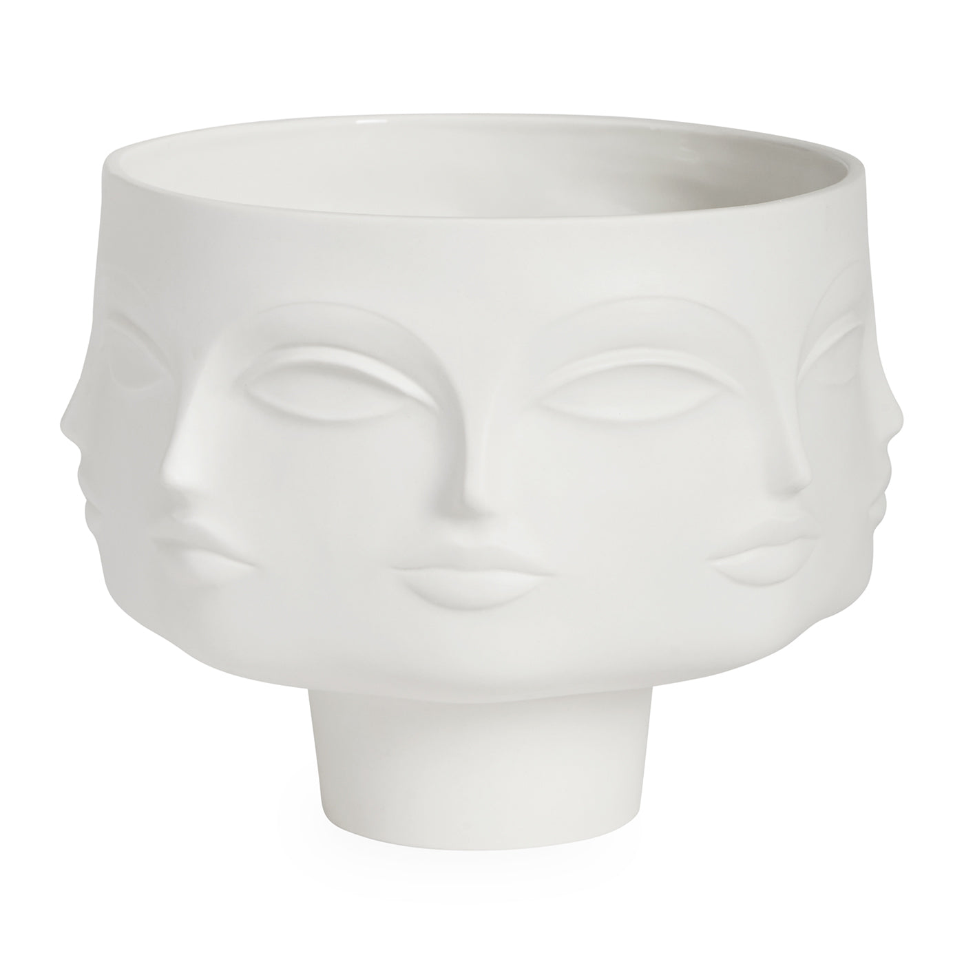 Dora Maar Pedestal Bowl - Elegant Ceramic Fruit & Dessert Serving Bowl for Dining Table Centerpiece, Kitchen Decor, and Gift Giving