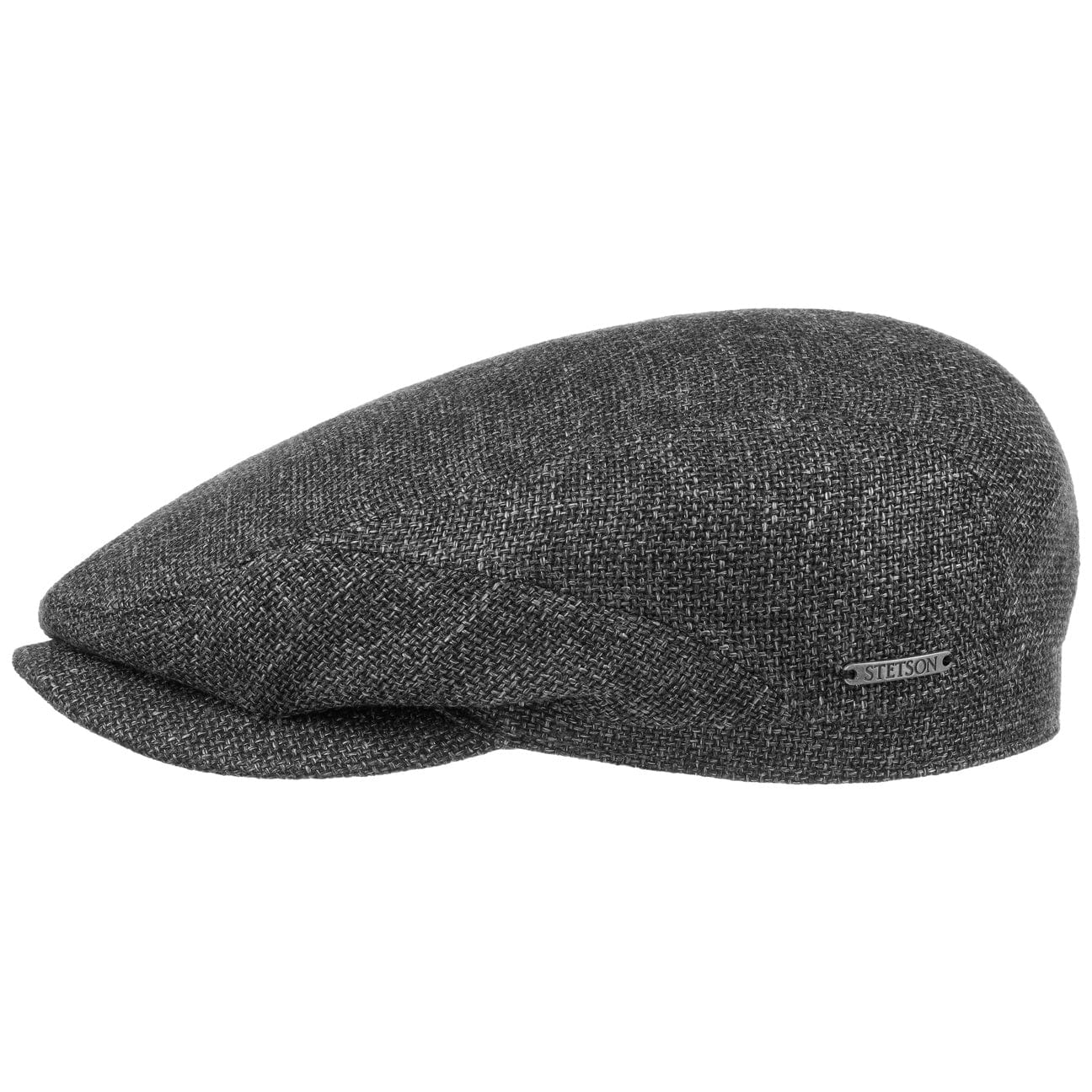 Stetson Wool Flat Cap with Linen Brim - Classic Vintage Newsboy Hat for Men - Perfect for Outdoor Activities, Casual Wear & Fashion Accessories