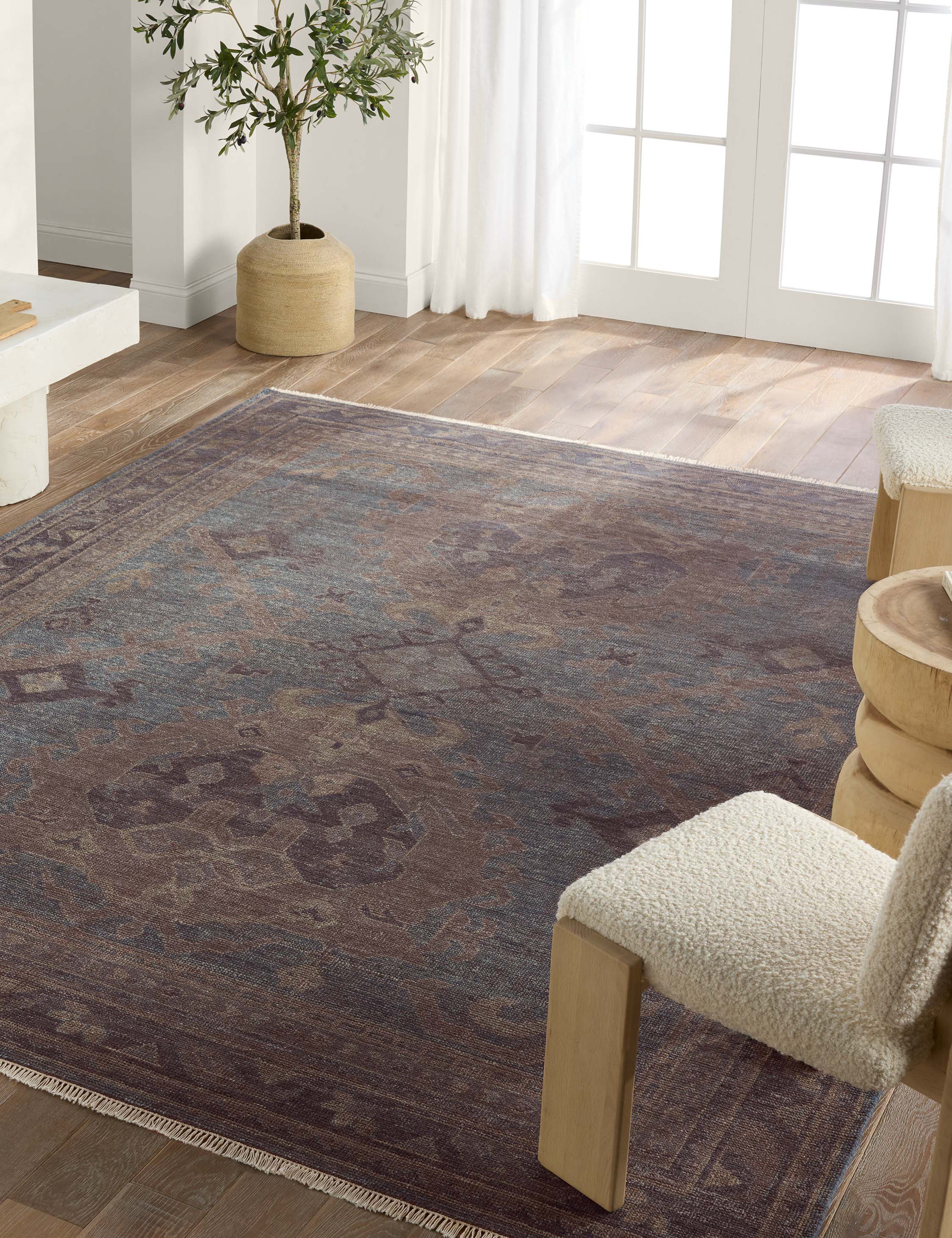 Hand Knotted Wool Rug by Connelly - Soft & Durable for Living Room, Bedroom & Office Decor