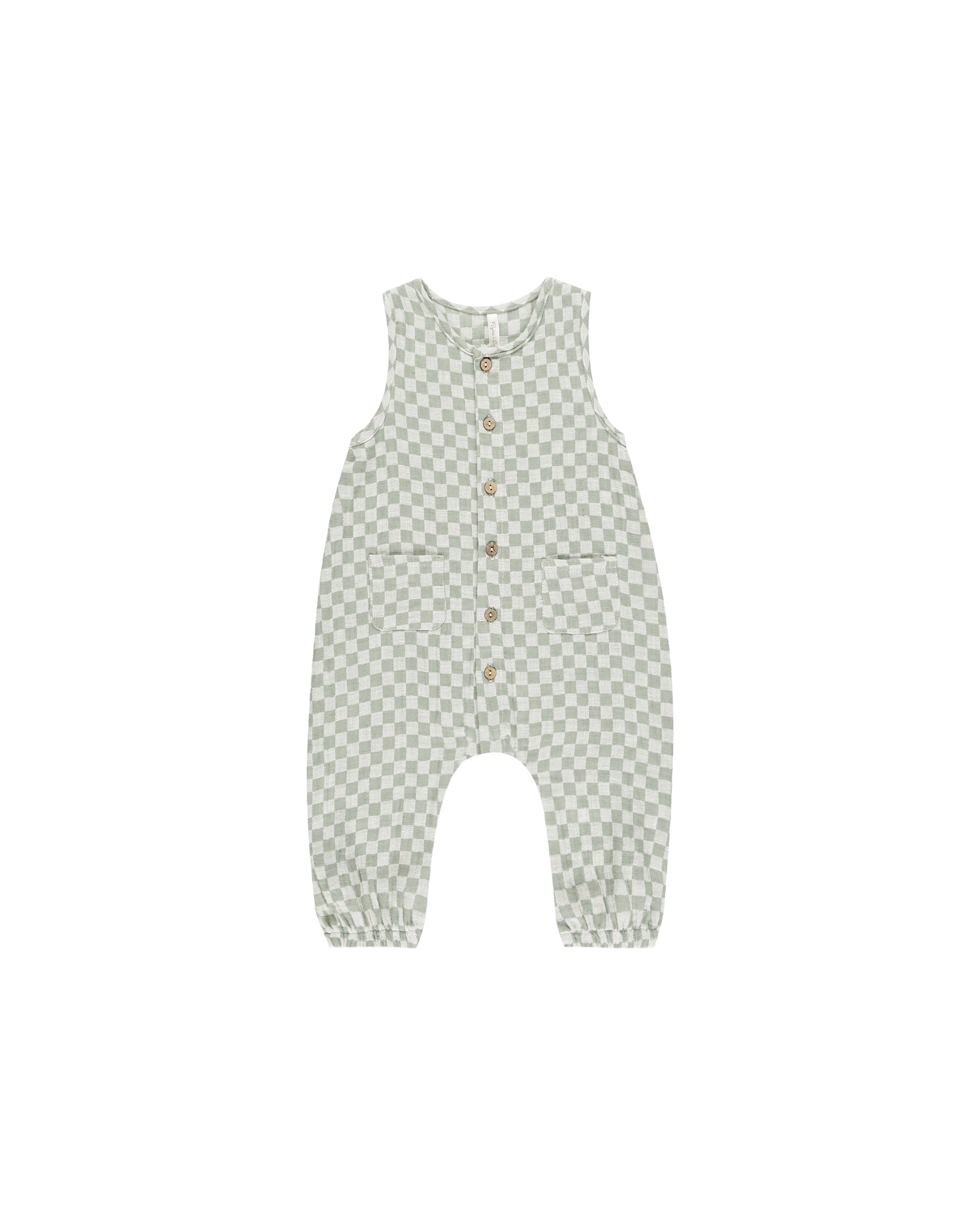 Rylee & Cru Sage Check Woven Jumpsuit for Toddlers - Comfortable & Stylish Playwear for Everyday Adventures