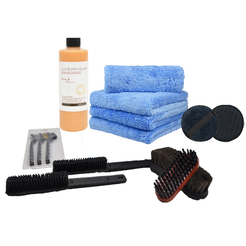 Premium 14-Piece Luxury Car Interior & Upholstery Cleaning Kit | Leather, Vinyl & Fabric Care Set | Car Detailing, Home Furniture & Boat Seat Cleaning Supplies