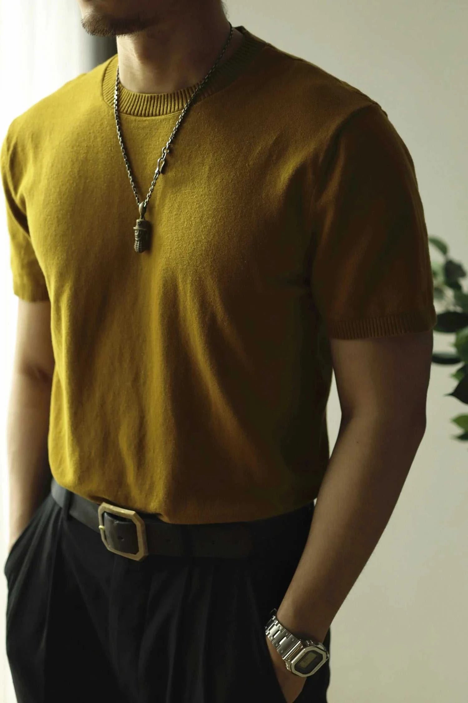 Premium Cotton Business Casual T-Shirt for Men - Breathable Summer Office Wear - Ideal for Work, Meetings & Smart Casual Outfits