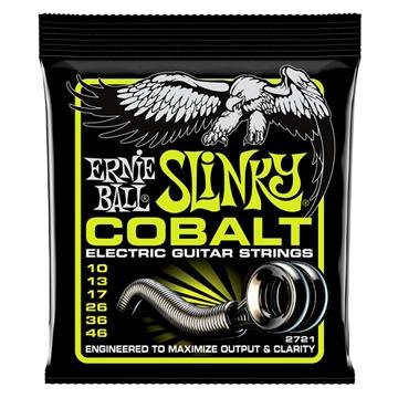 Ernie Ball Regular Slinky Cobalt Electric Guitar Strings 10-46 Gauge (P02721) - Premium Nickel-Plated Steel for Bright Tone & Longevity - Perfect for Rock, Blues & Studio Recording