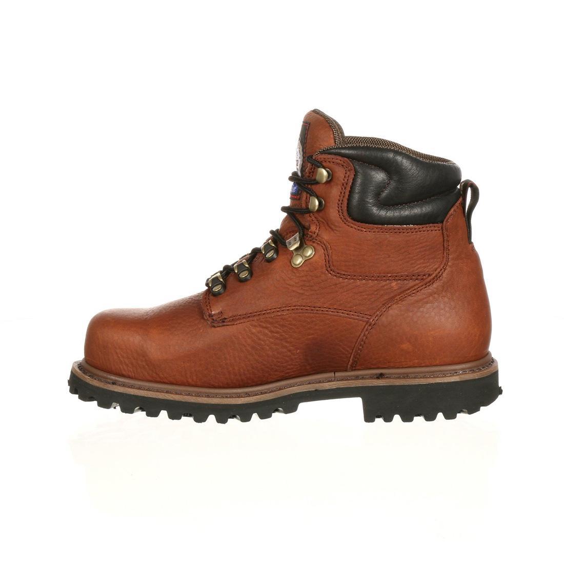 Steel Toe Work Boots with Internal Metatarsal Guard - Heavy Duty Safety Shoes for Construction, Warehouse & Industrial Work