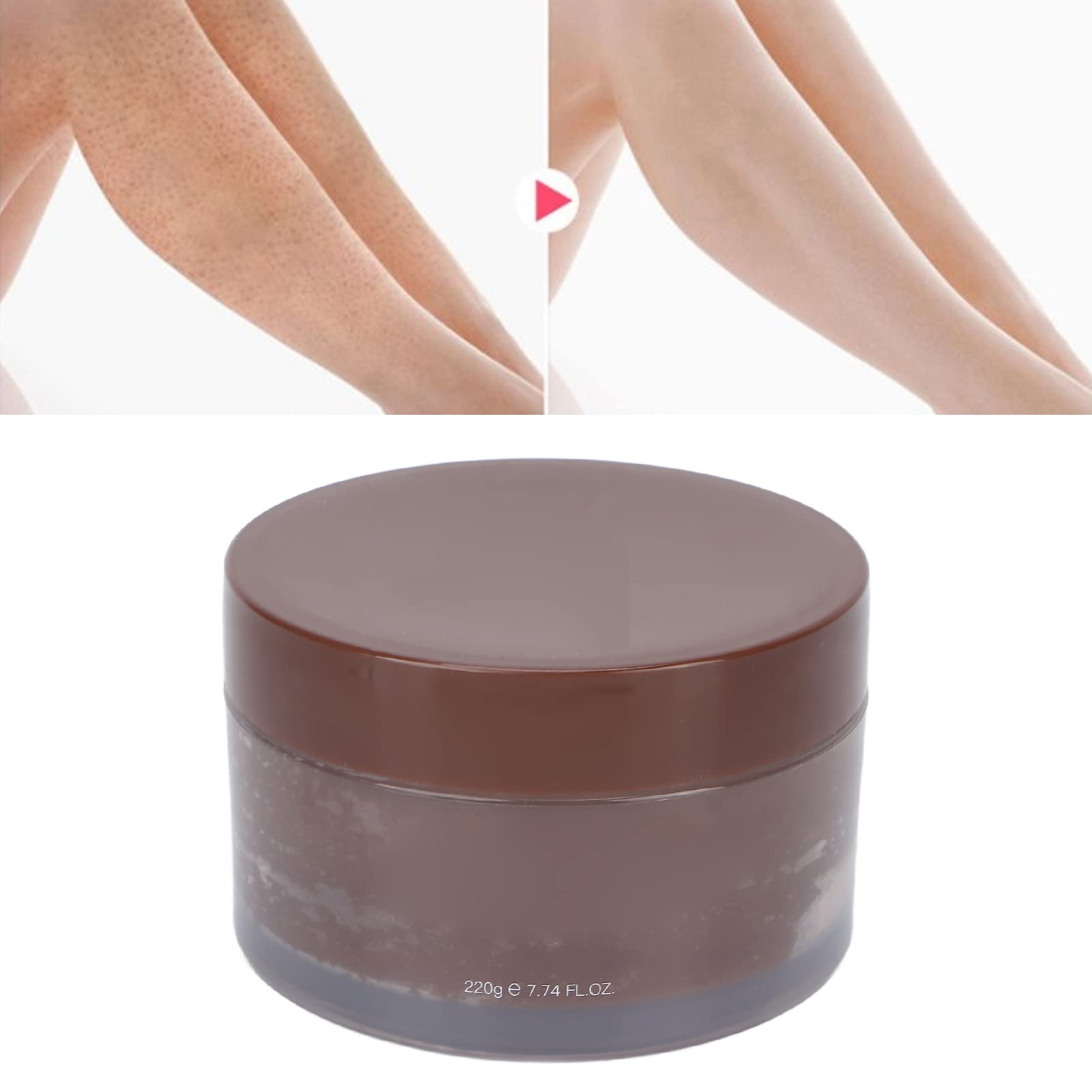 Organic Brown Sugar Body Scrub 220g - All Natural Exfoliator for Face, Body & Feet - Deep Cleansing & Moisturizing Skin Care with Gentle Botanicals | Perfect for Spa Day, Dry Skin Treatment & At-Home Self Care Routine