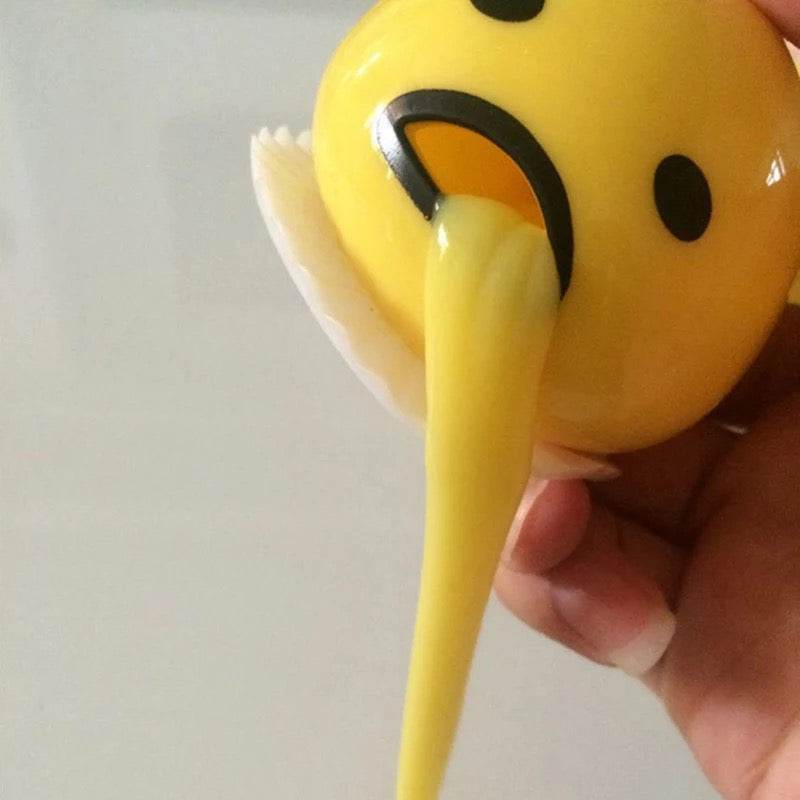 Vomit Egg Squishy Toy - Stress Relief & Sensory Fidget Toy for Kids & Adults - Fun Party Favor, Classroom Reward, Anxiety Relief, and Desk Decor