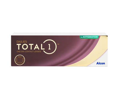 DAILIES TOTAL 1 Contact Lenses for Astigmatism - 30 Pack (Monthly Supply) | Premium Comfort for Dry Eyes & Active Lifestyles