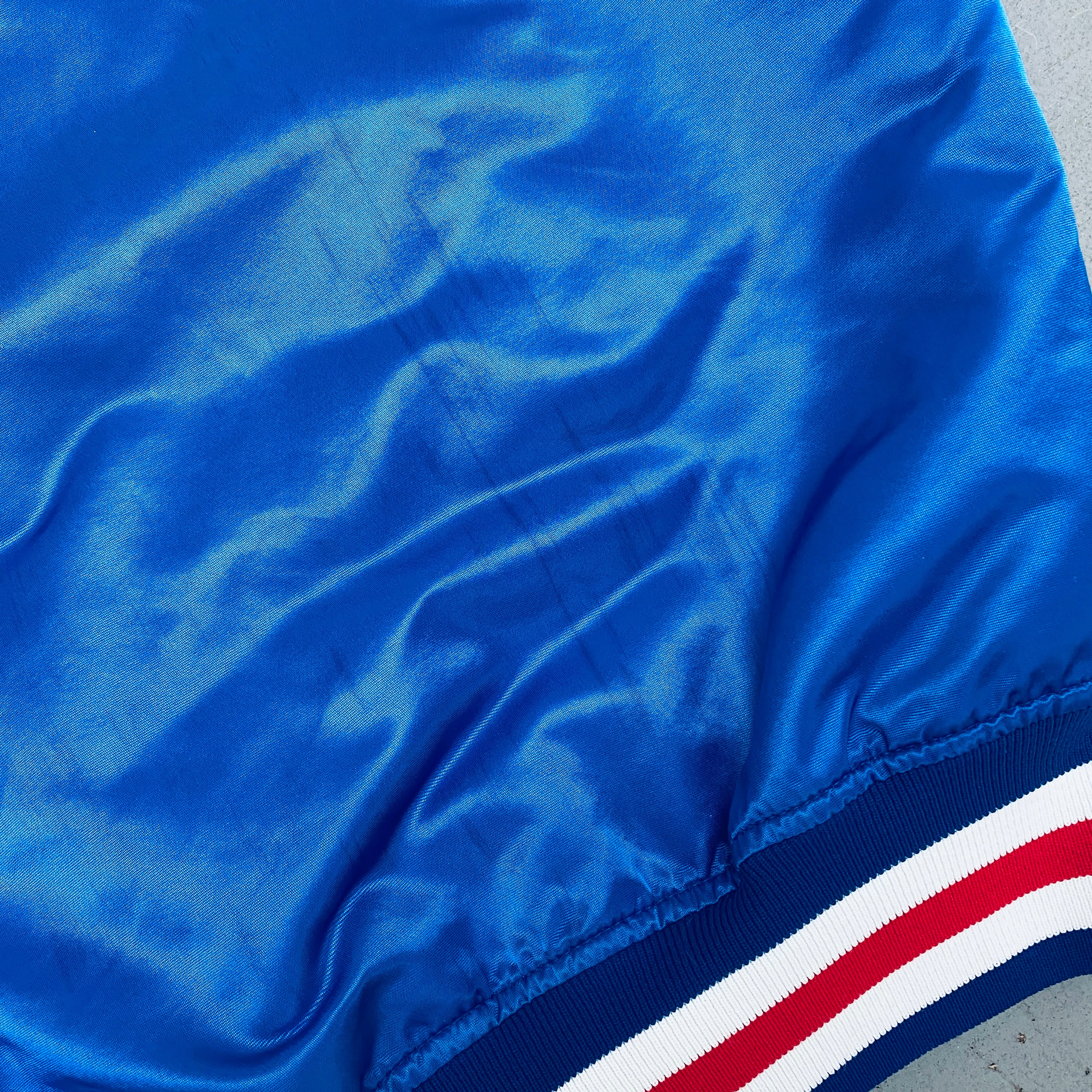 Vintage 1980s Chicago Cubs Satin Diamond Collection Starter Bomber Jacket XXL - Retro Baseball Fan Gear for Game Day & Streetwear Fashion