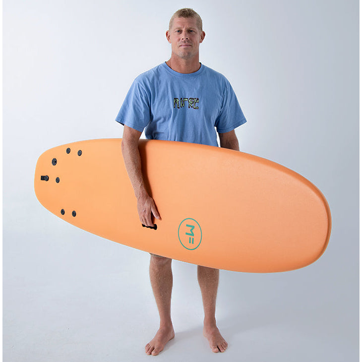 MF Mick Fanning Beastie 7'0 Surfboard - Super Soft Tri Fin Clay Design for All-Level Surfers | Perfect for Small Waves & Beach Breaks