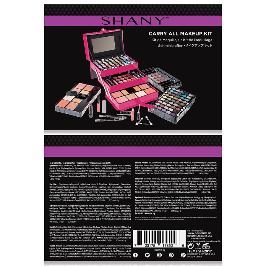 All-in-One Professional Makeup Kit with Storage Case - Perfect for Travel, Bridal & Everyday Makeup Application
