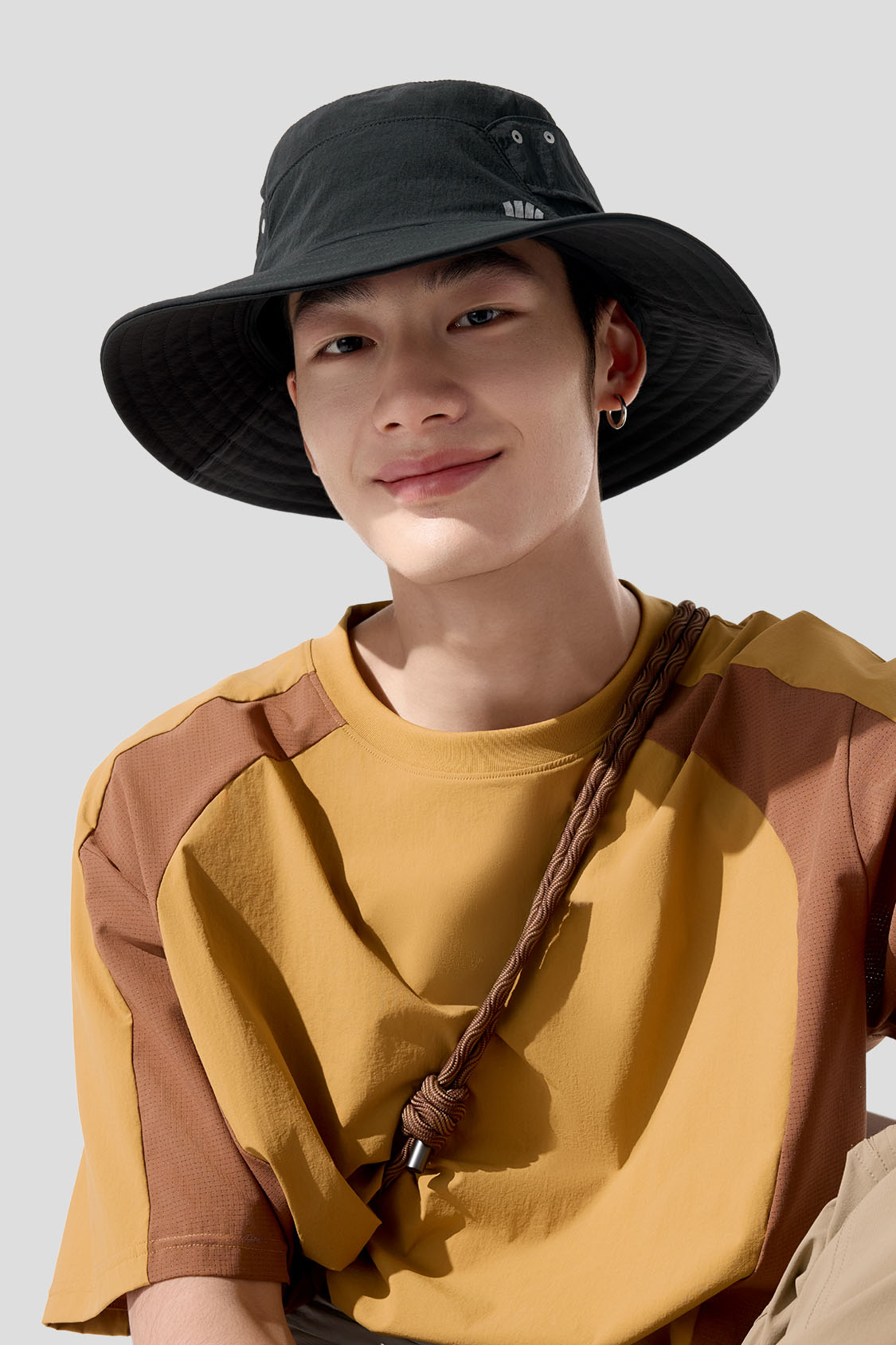 Breeze Men's UPF50+ Breathable Fisherman Sun Hat for Outdoor Fishing, Hiking, and Beach Activities - Lightweight & UV Protection