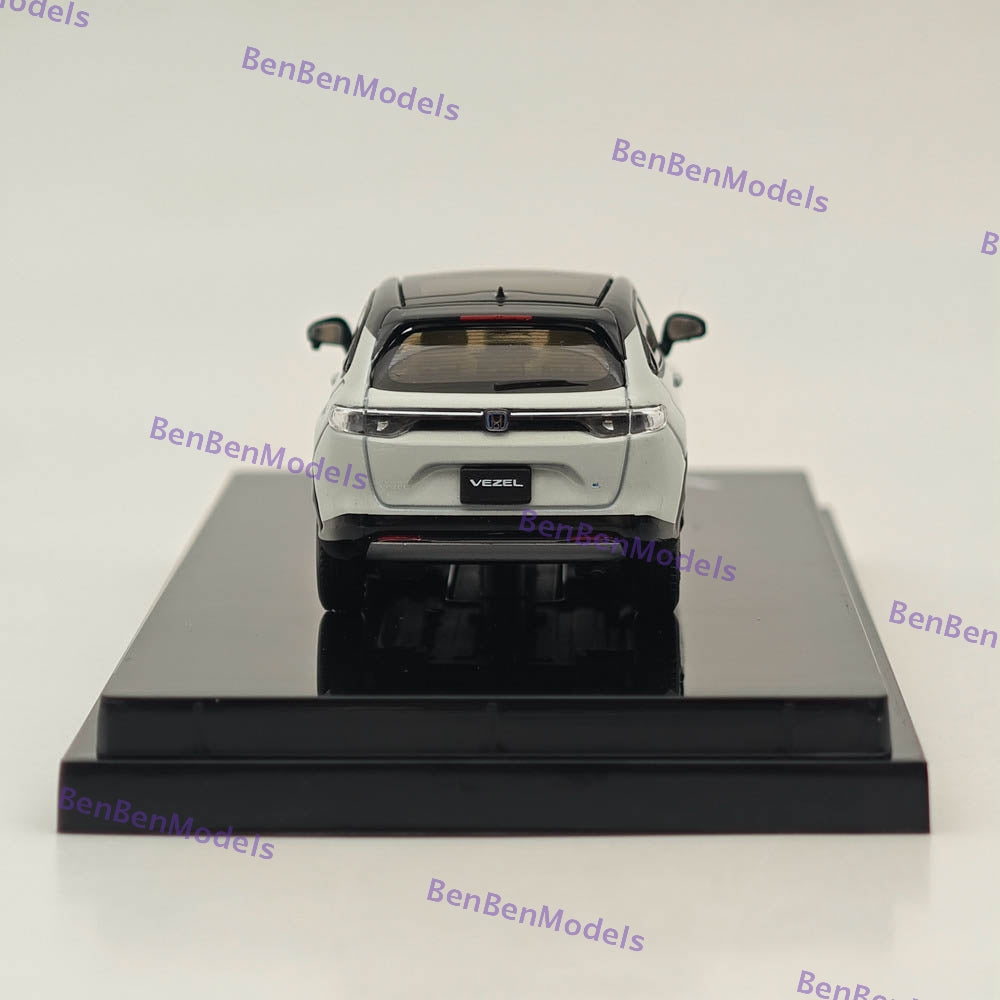 1/64 Scale VEZEL e:HEV PLaY Premium Sunlight White Pearl Diecast Model Car - HJ642071SW by Hobby Japan - Perfect for Collectors, Display & RC Car Racing Enthusiasts