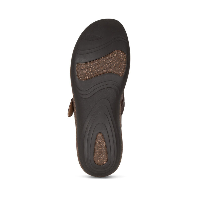 Aetrex Libby Women's Comfortable Orthotic Sandals - Supportive Arch & Cushioned Footbed for All-Day Wear - Perfect for Walking, Travel & Casual Outings