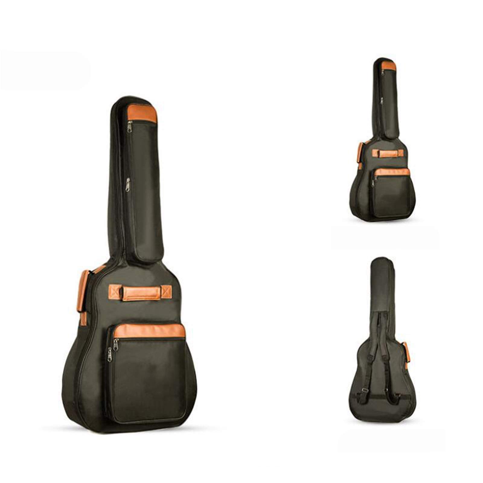 Viinice Waterproof Padded Guitar Case - Durable Electric & Bass Guitar Bag with Shoulder Strap, Lightweight Classical Guitar Accessories for Easy Transport | Perfect for Gigging, Travel & Storage (Black)