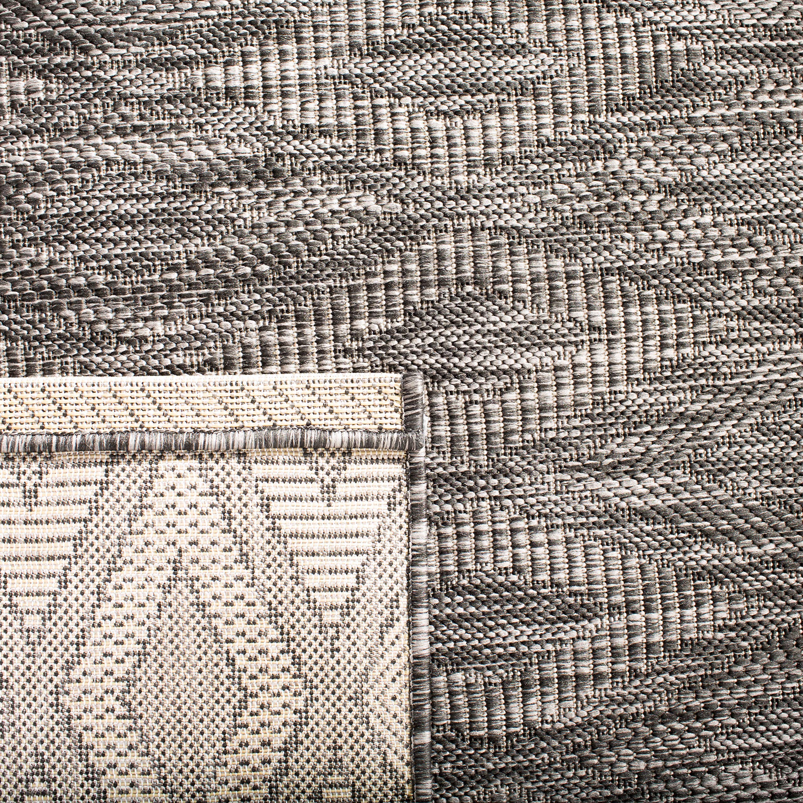 SAFAVIEH Courtyard Collection 9' x 12' Black Non-Shedding Washable Area Rug - Indoor/Outdoor Use for Living Room, Bedroom, Patio & Backyard (CY8522-36622)