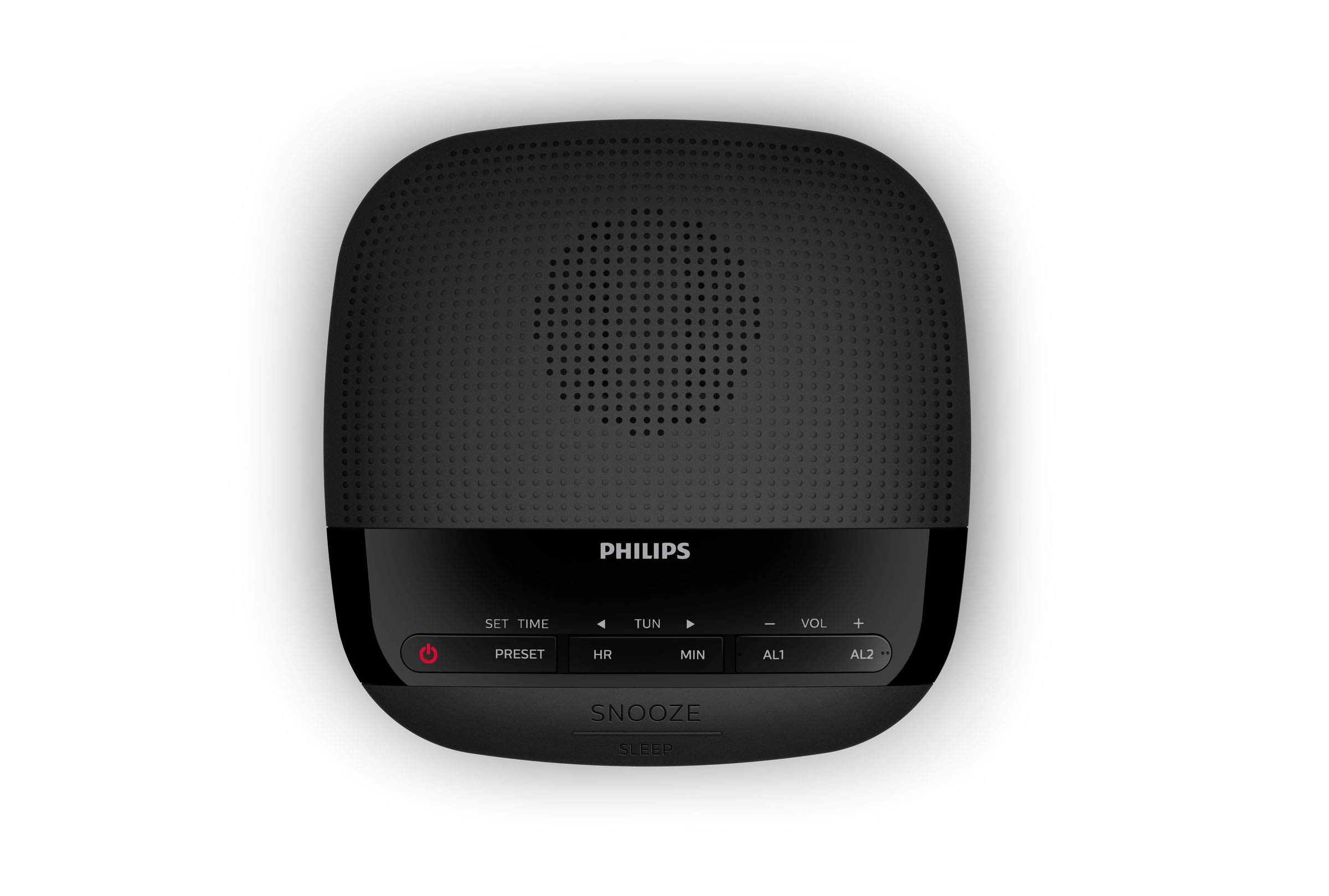 Philips TAR3205 LED Digital Alarm Clock Radio with FM, Dual Alarms & Night Light - Perfect for Bedroom, Office, and Travel