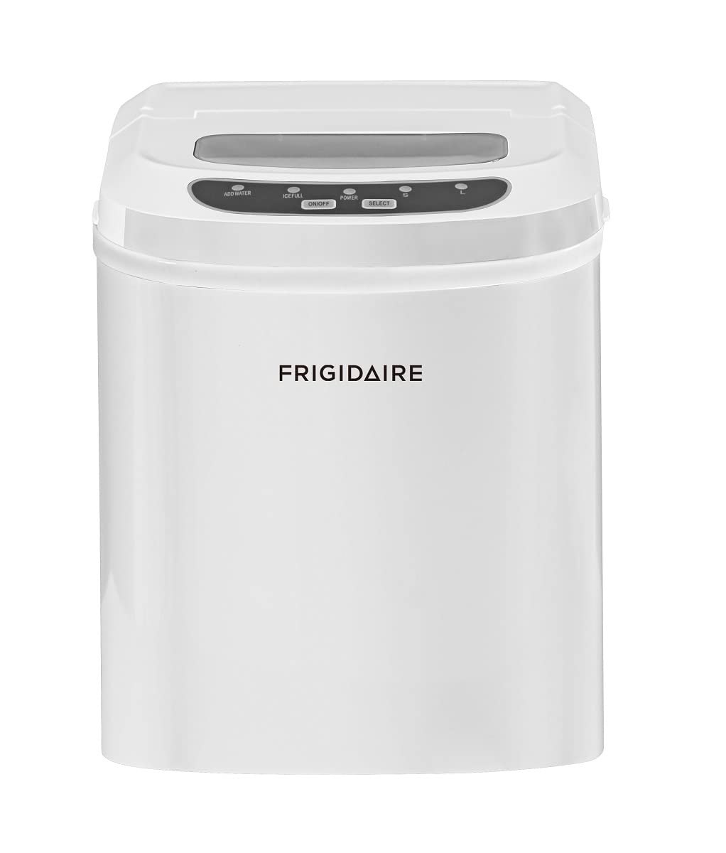 FRIGIDAIRE Portable Ice Maker Machine - 26lbs Daily, Compact Countertop Ice Maker for Home/Office, White - Perfect for Parties, BBQs, and Small Kitchens