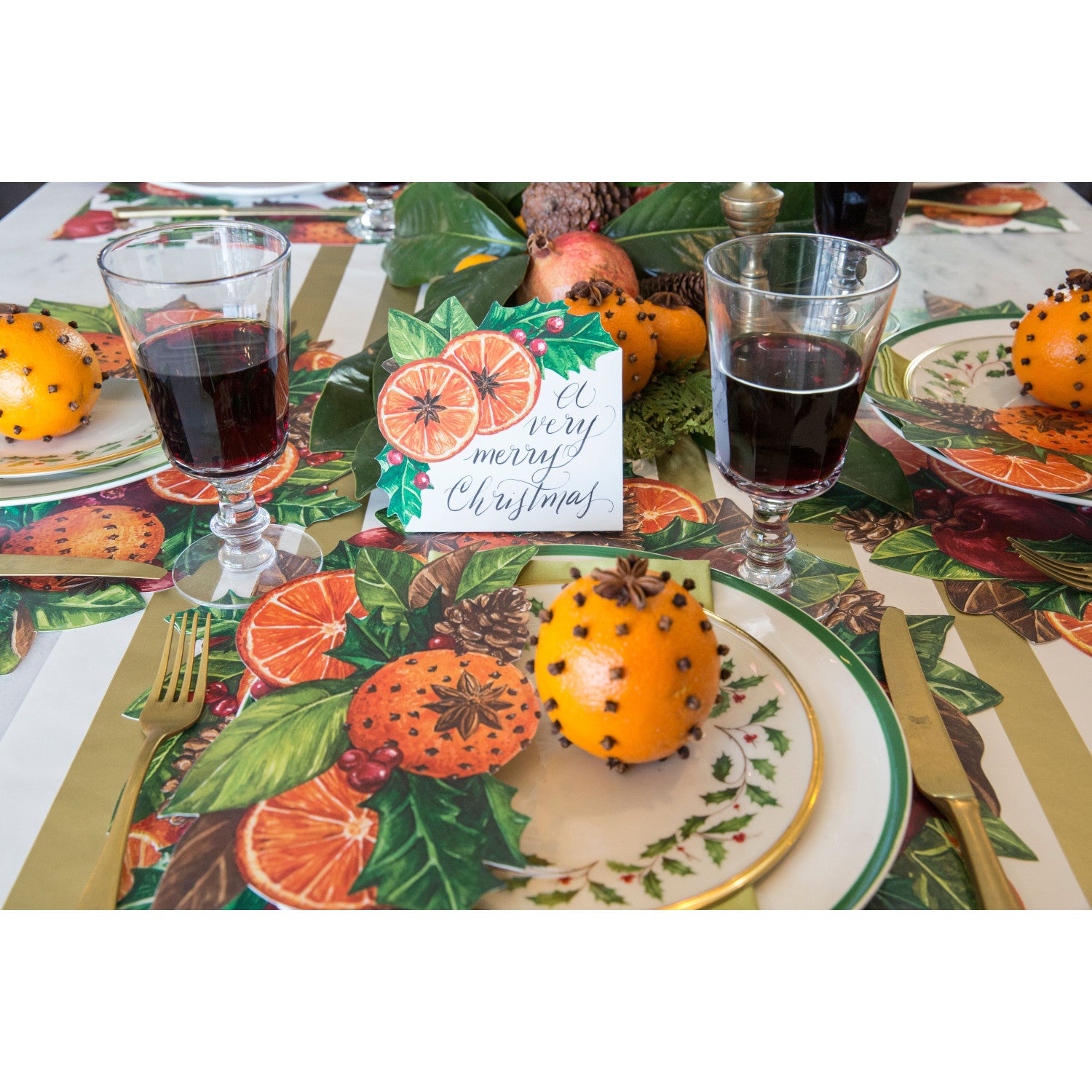 Citrus Spice Place Card Holders - Elegant Wedding Table Name Cards for Bridal Shower, Dinner Party & Holiday Decor - Set of 24
