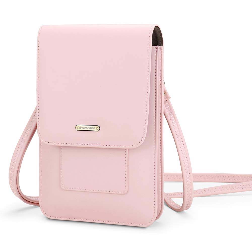 Peacocktion Small Crossbody Phone Bag for Women - Genuine Leather Shoulder Purse with Card Holder & Wallet | Perfect for Everyday Use, Travel, and Shopping
