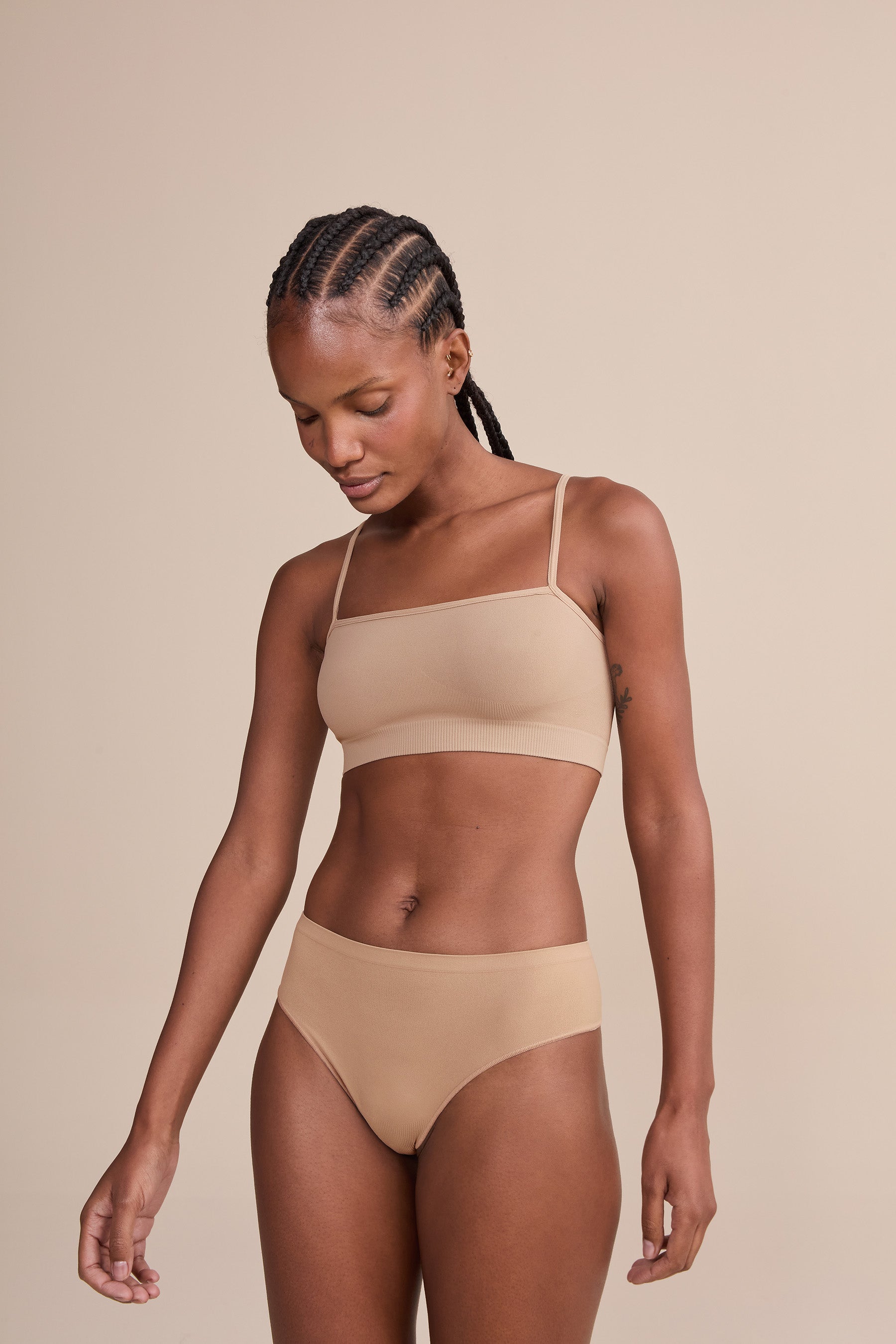 Seamless Mid Thong Panties for Women - Comfortable No Show Underwear for Everyday Wear | Perfect for Yoga, Workouts & Lounge Wear