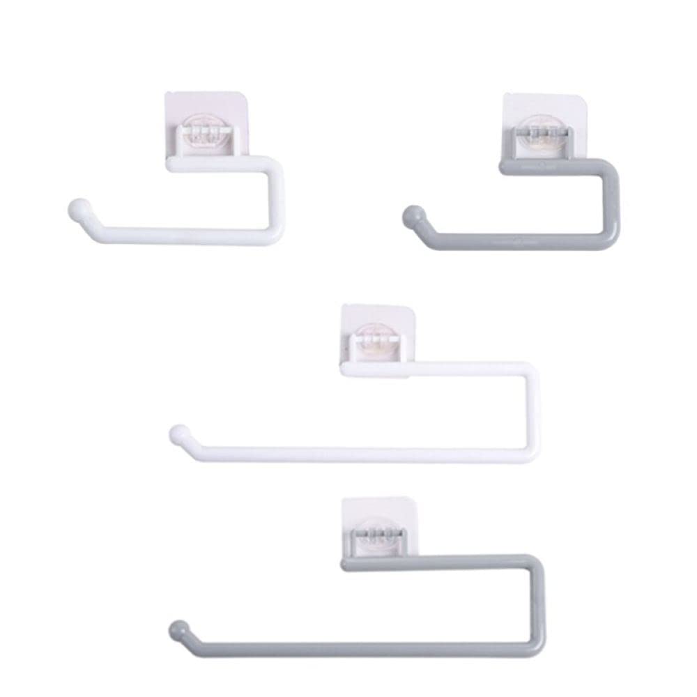 Adjustable Self-Adhesive Toilet Paper Holder - Strong Plastic Bathroom Tissue Roll Rack for Kitchen, WC & Bathroom Storage | Space-Saving Design for Small Spaces & RVs