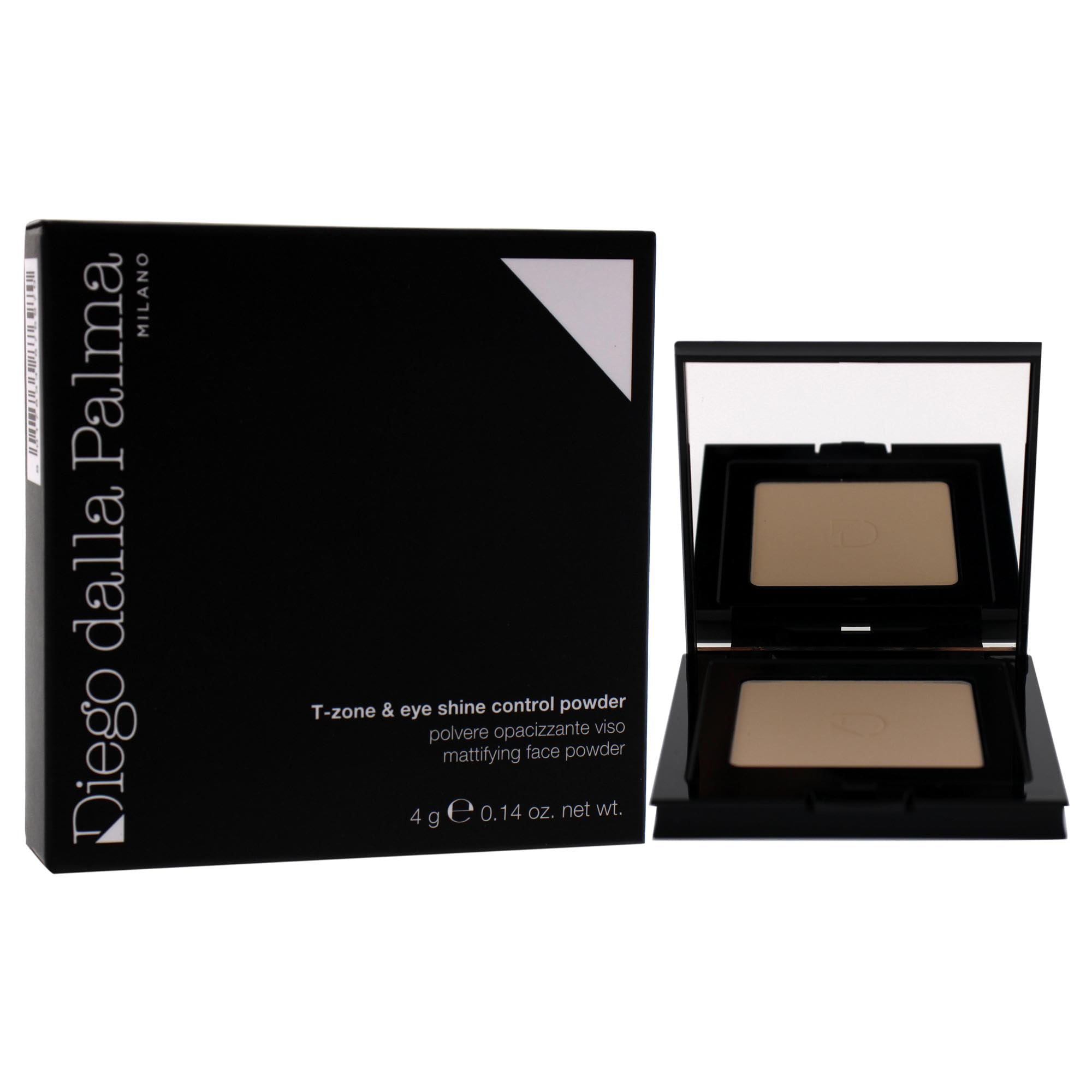 Diego dalla Palma T-Zone & Eye Shine Control Powder - Oil Absorbing Translucent Face Powder | Matte Finish Primer for Oily Skin | Smooth & Healthy Complexion | 344 Neutral Shade 0.14oz | Perfect for Touch-Ups & Makeup Setting All Day