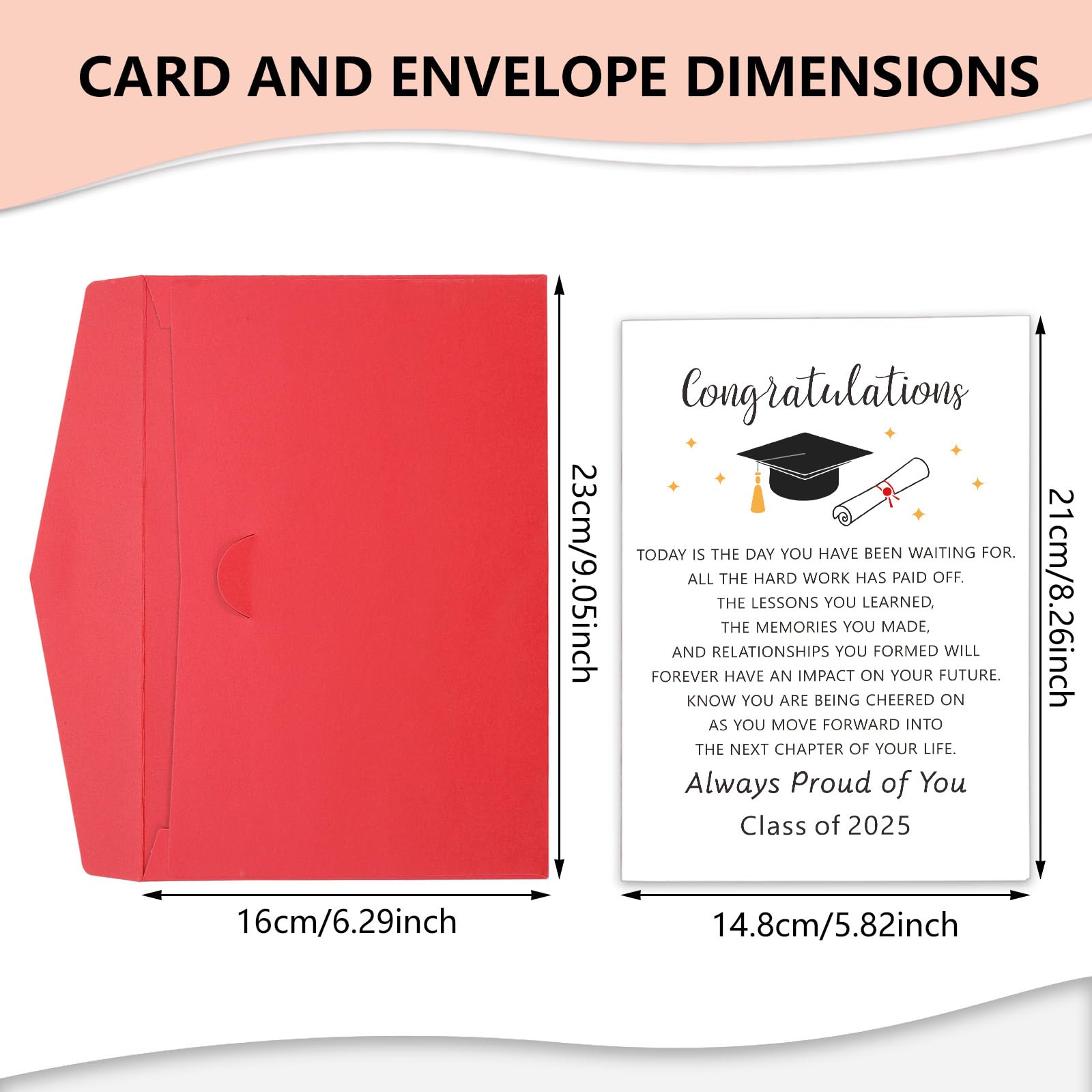 Class of 2025 Graduation Gifts for Him & Her - Bulk Graduation Cards, Announcements & Decor - Perfect for High School Seniors, College Graduates - Great as Christmas Stocking Stuffers & Celebration Gifts