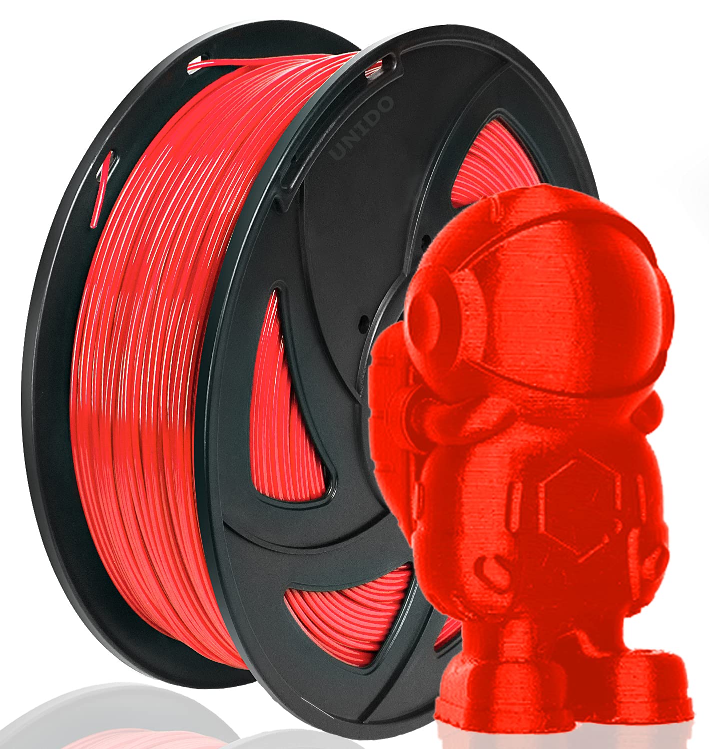 Premium UNIDO PETG 3D Printer Filament 1.75mm - High Precision +/- 0.02mm, 1kg Spool (2.2lbs) for Smooth Printing - Ideal for DIY Projects, Prototyping & Home 3D Printing