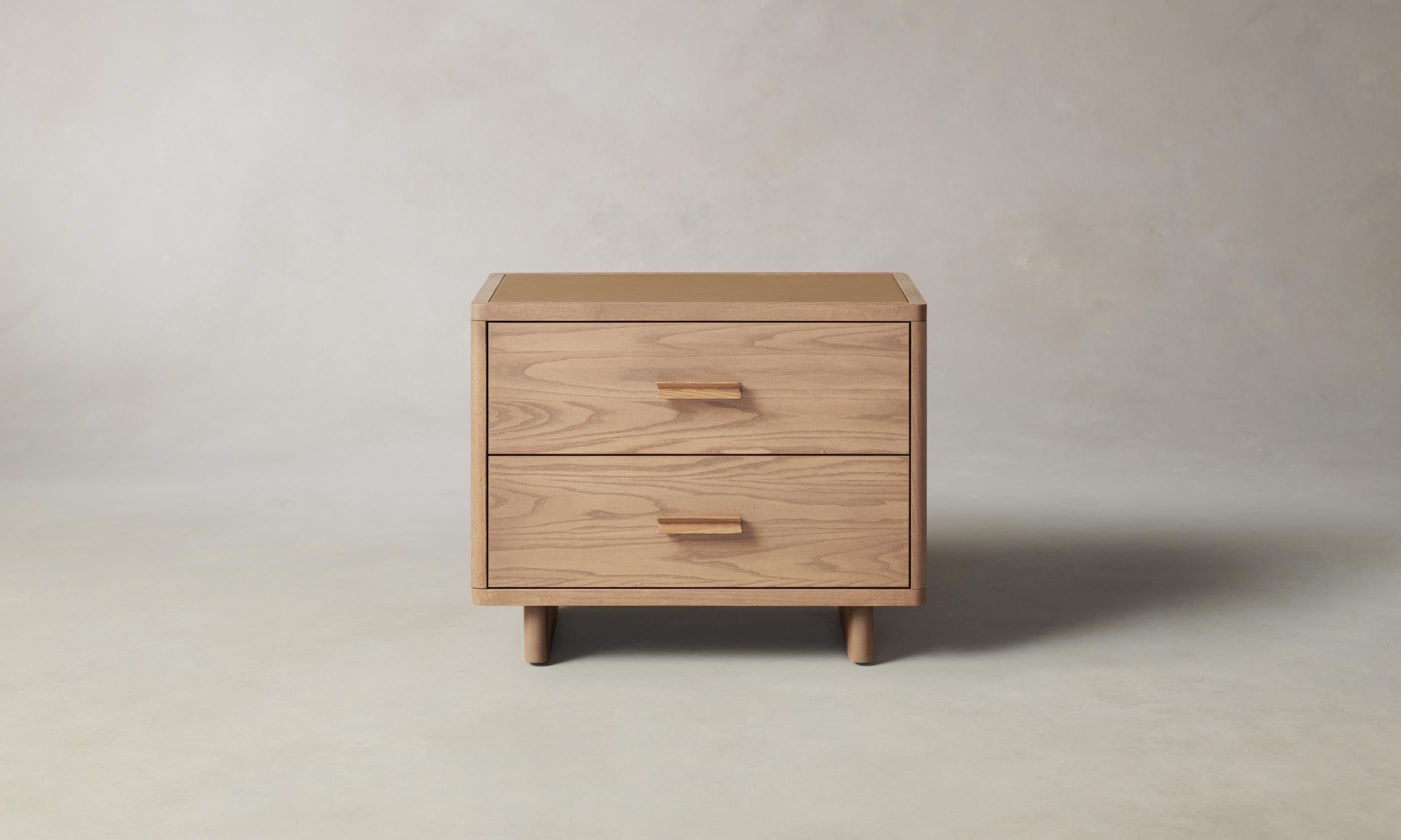 Clinton 2 Drawer Nightstand - Modern Bedside Table with Storage for Bedroom, Living Room & Office - Perfect for Small Spaces & Apartment Decor
