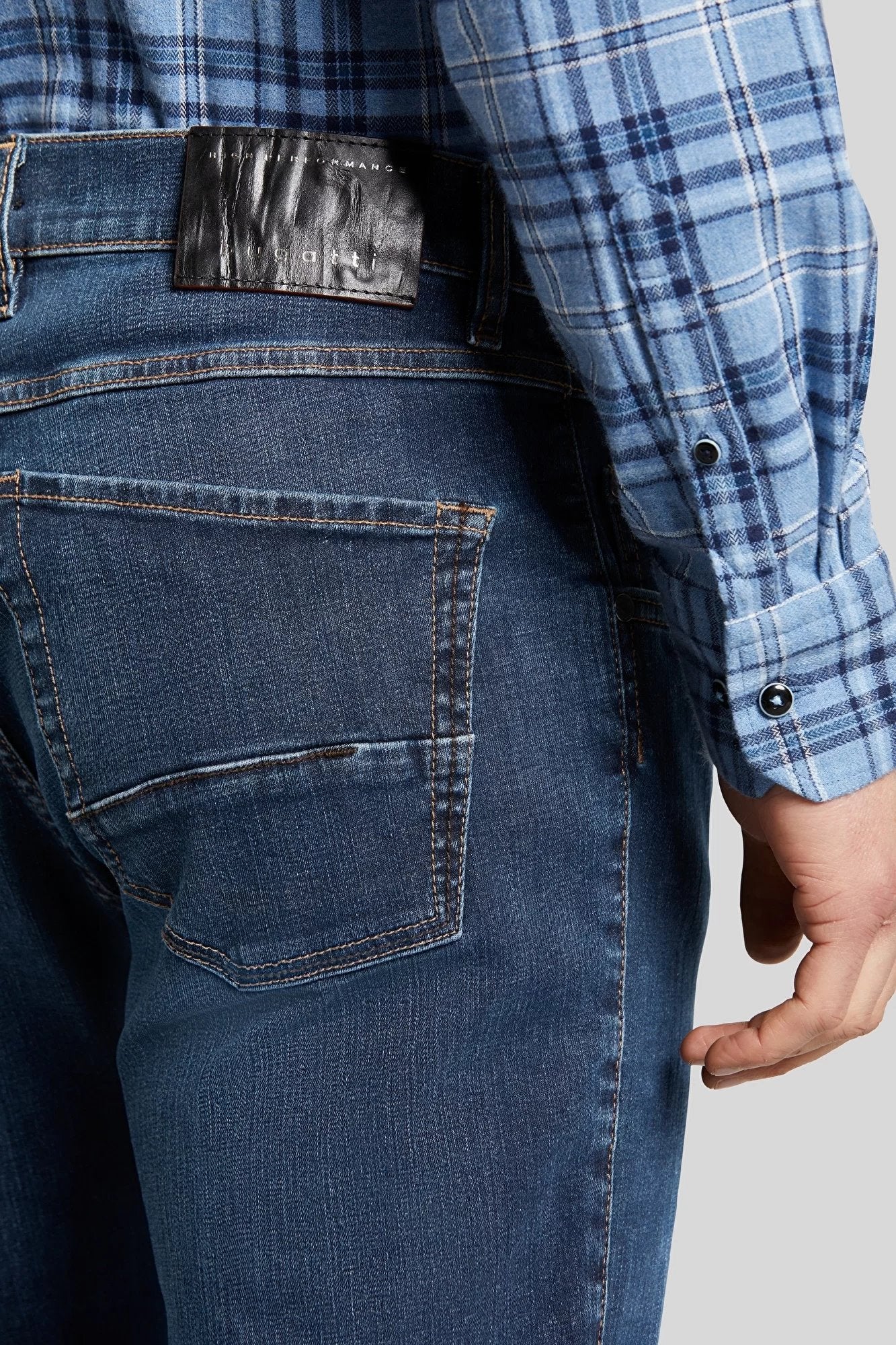 BUGATTI Men's Stone Wash Jeans - Classic Blue Denim Pants for Casual Wear | Perfect for Everyday Outfits, Work & Weekend Style