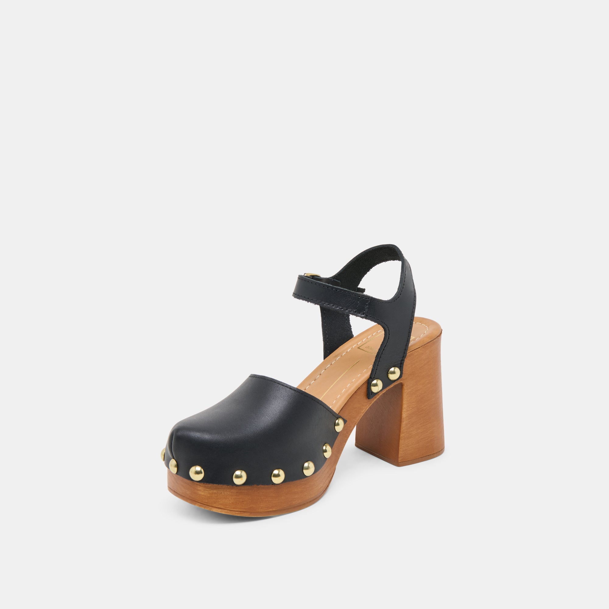 Black Leather Clover Heels for Women - Stylish High Heel Pumps for Party, Wedding & Office Wear