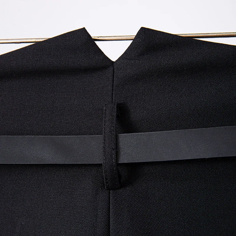Women's Black Pleated High Waist Wide Leg Pants - Fashionable Straight Trousers with Sash Detail | Perfect for Office Wear, Casual Outfits & Special Occasions