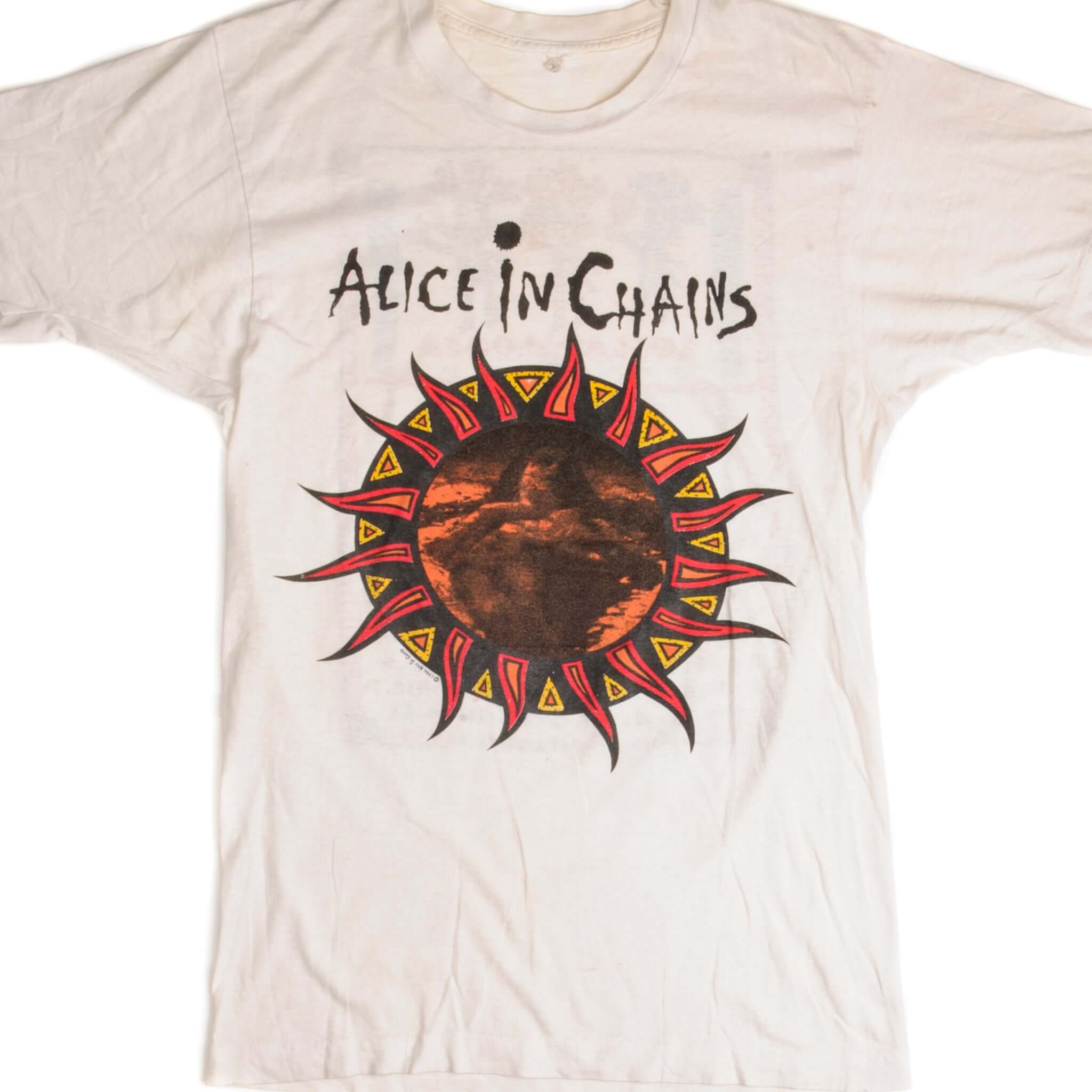 Vintage Alice in Chains Lollapalooza '93 Tour T-Shirt - 1994 Retro Band Tee - Small Size - Made in USA - Perfect for Concerts, Music Festivals & 90s Grunge Fashion